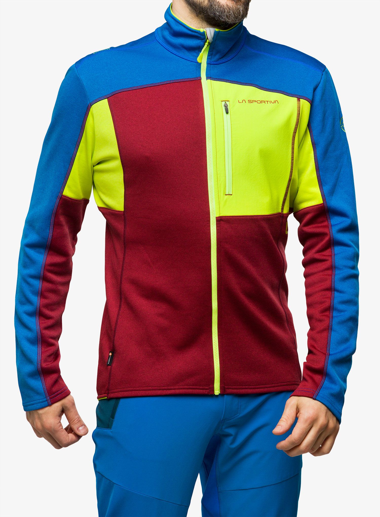 Jopica na zadrgo La Sportiva Elements Jacket - sangria/electric blue