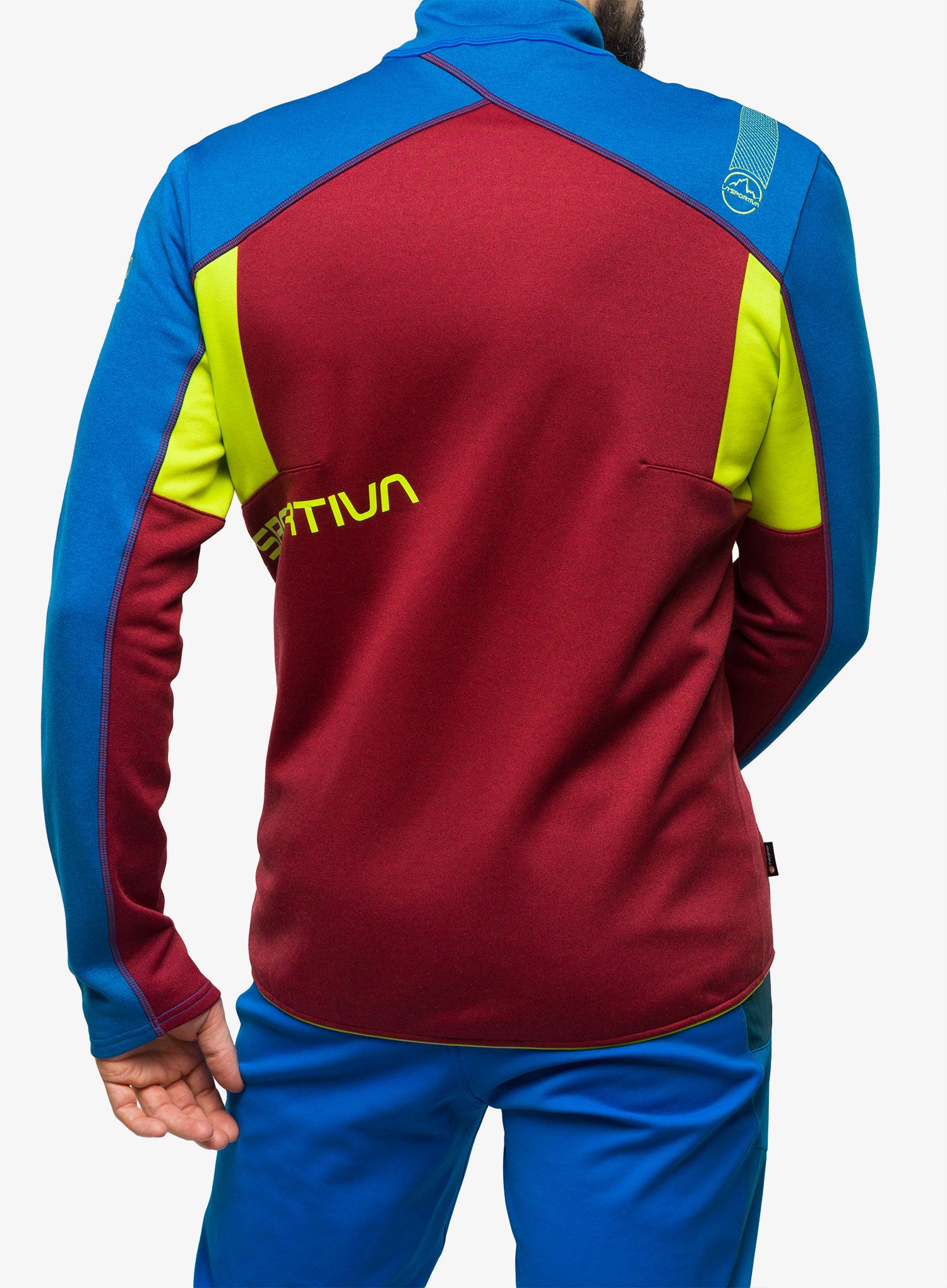 Jopica na zadrgo La Sportiva Elements Jacket - sangria/electric blue