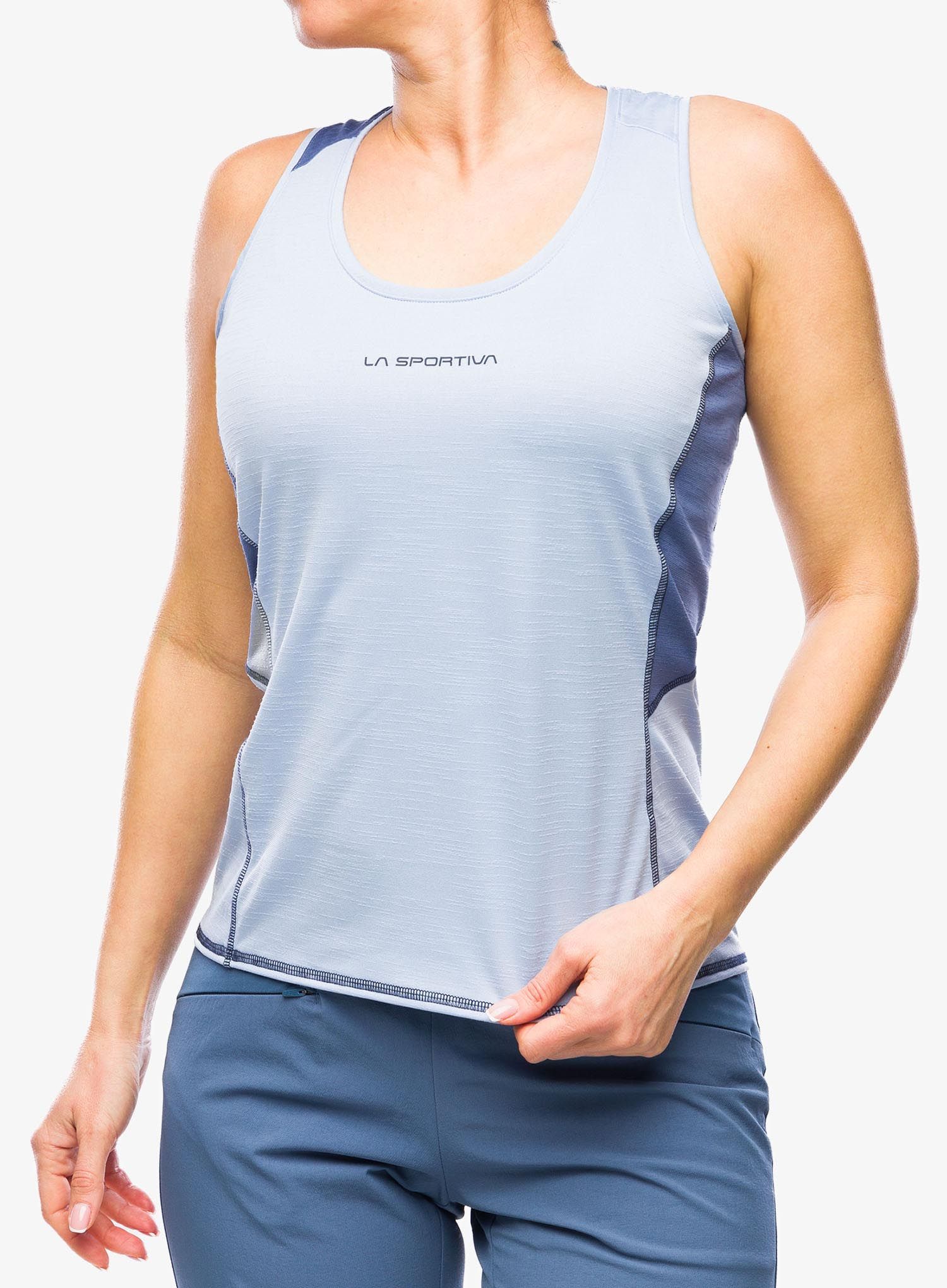 Ženski top La Sportiva Embrace Tank - stone-blue/moonlight