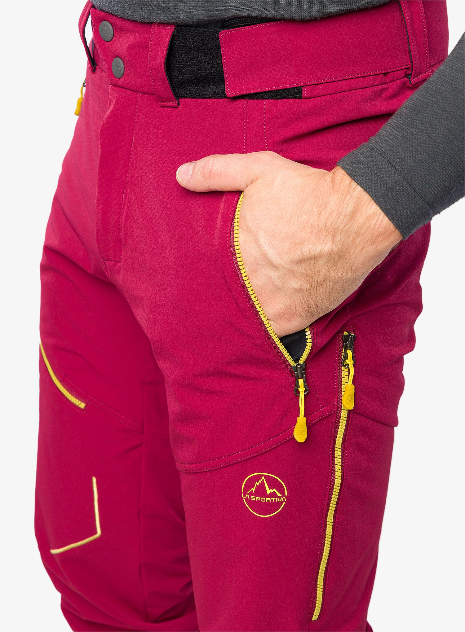 Hlače za turno smučanje La Sportiva Excelsior Pant - sangria