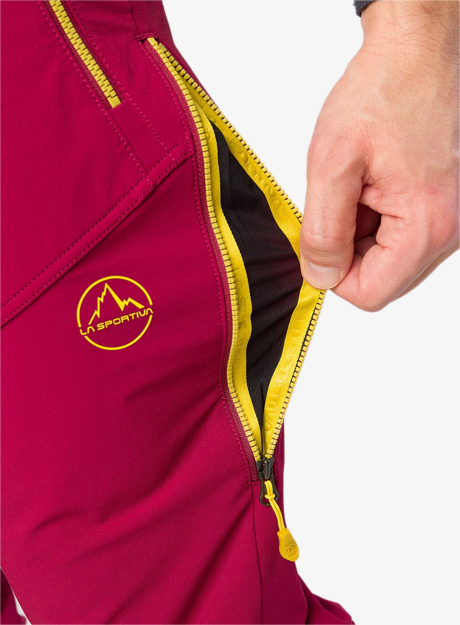 Hlače za turno smučanje La Sportiva Excelsior Pant - sangria