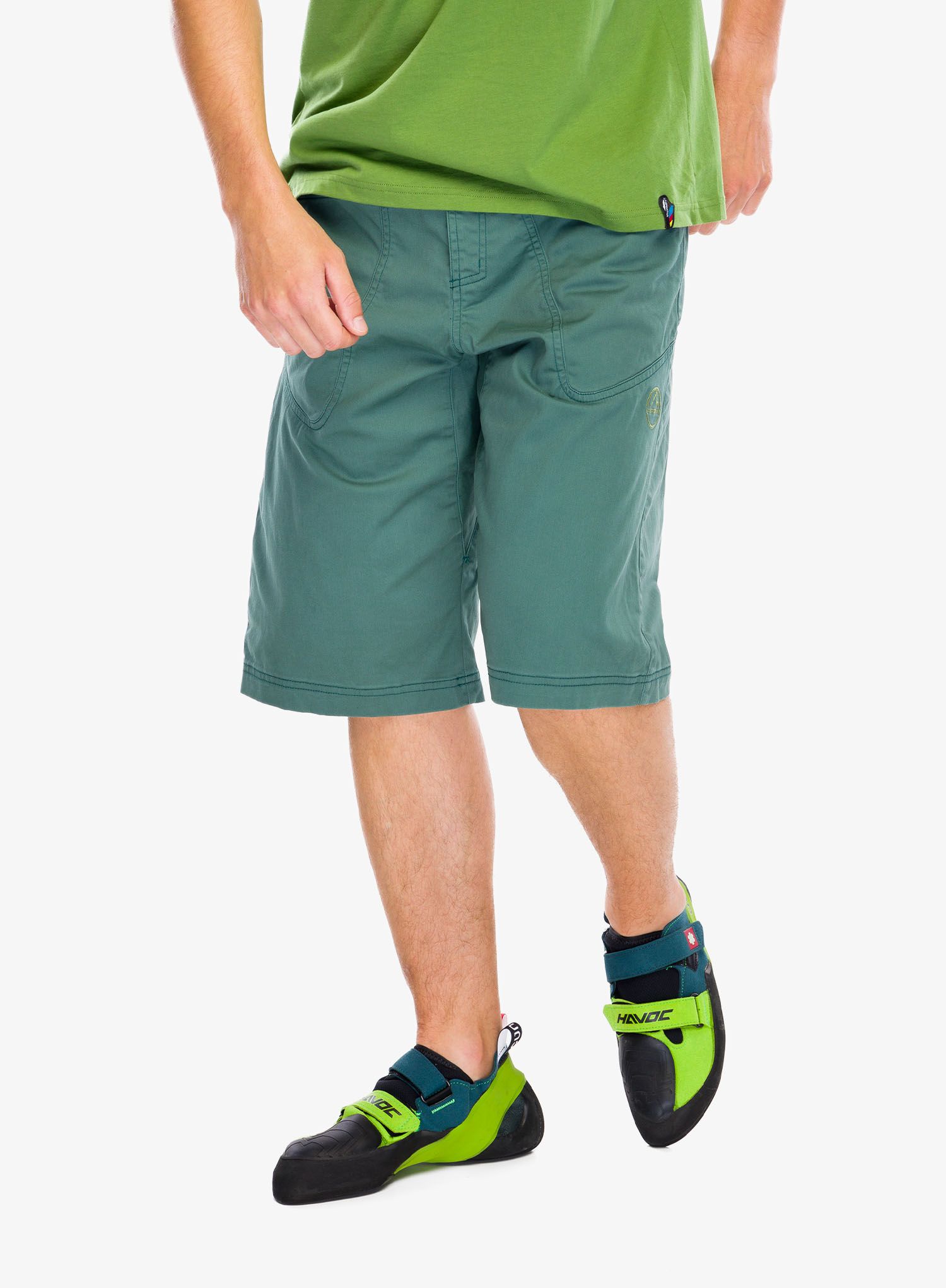 Plezalne kratke hlače La Sportiva Flatanger Short - pine/kale