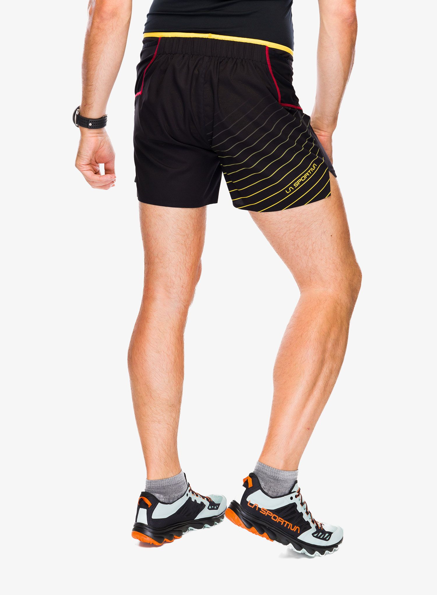Tekaške kratke hlače La Sportiva Freccia Short - black/yellow