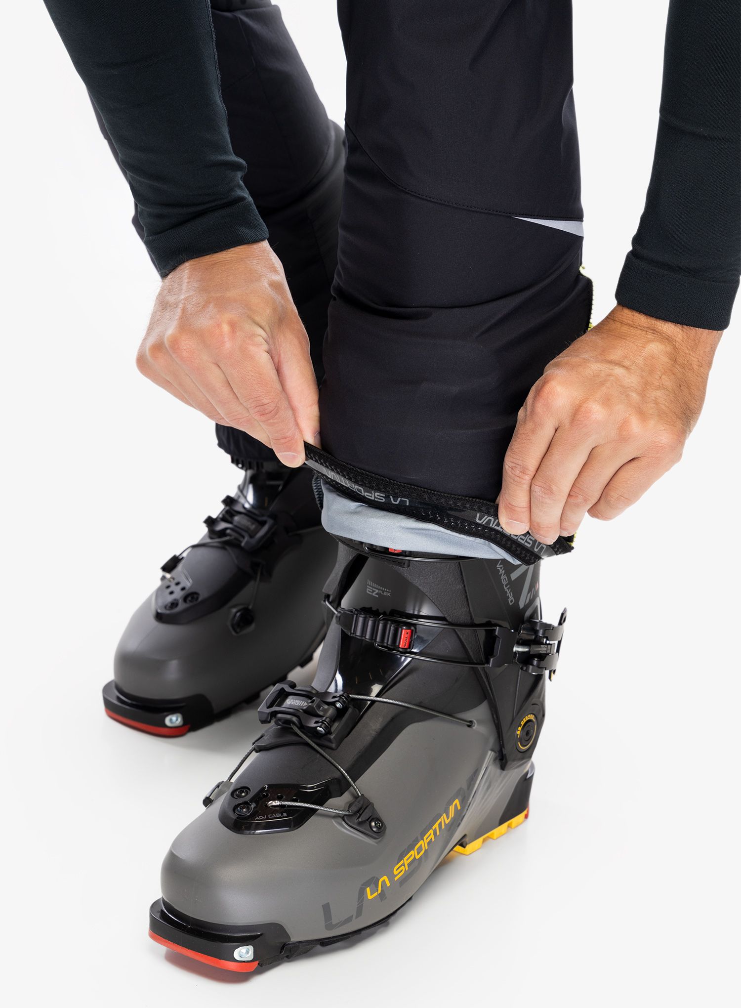 Hlače za turno smučanje La Sportiva Ikarus Pant - black/lime punch