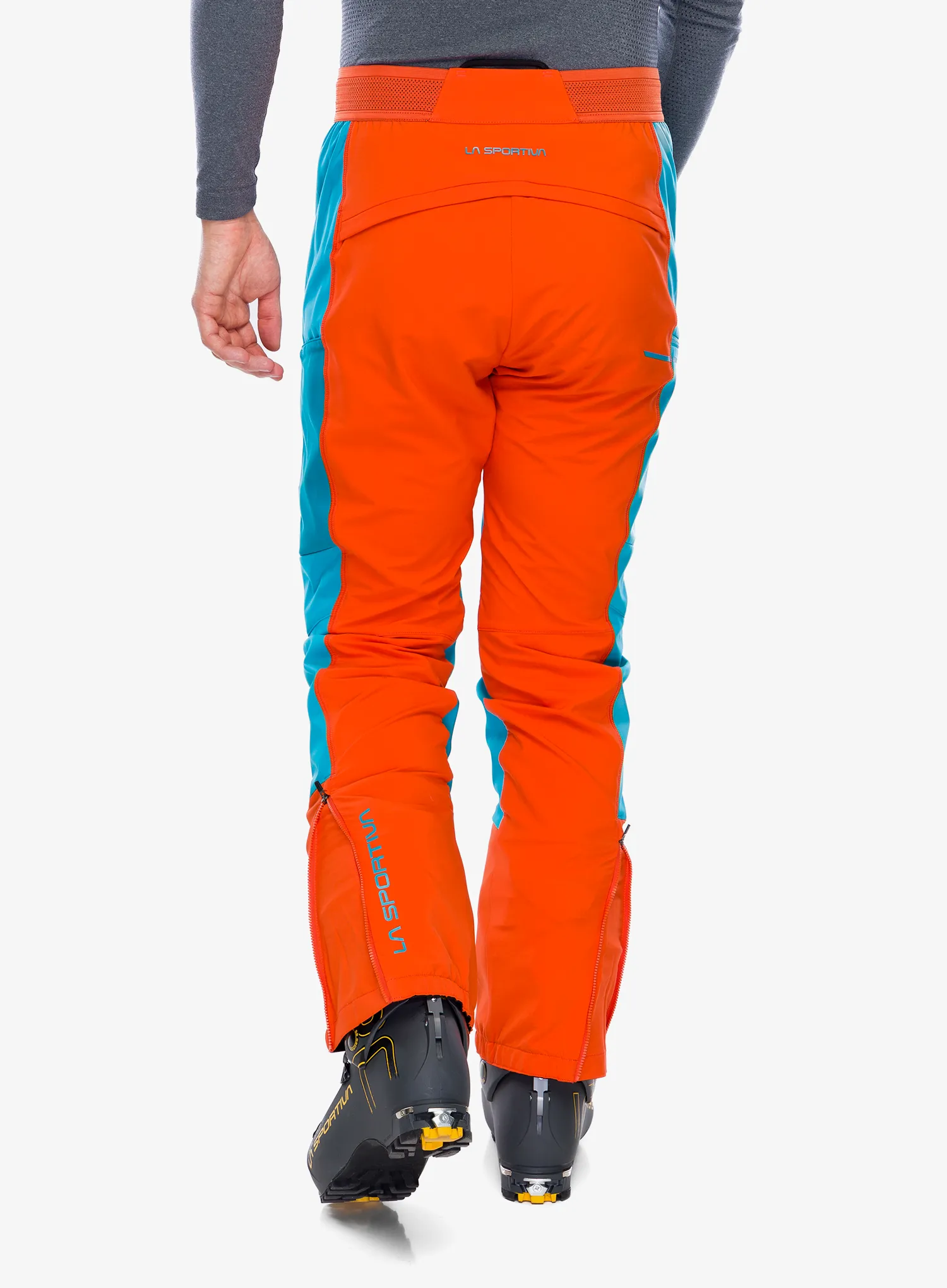 Softshell hlače La Sportiva Ikarus Pant - tropic blue/cherry tomato