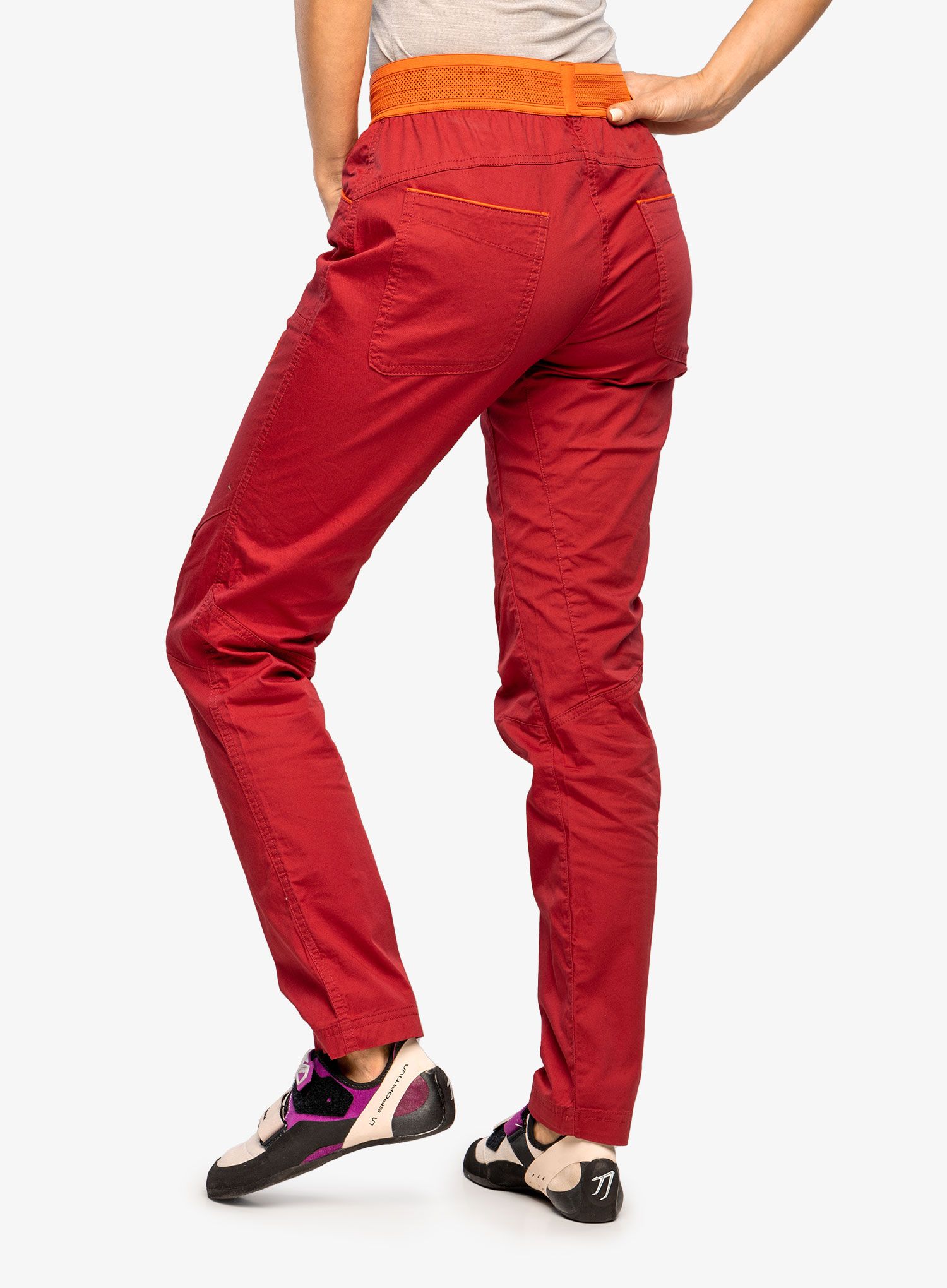 Ženske plezalne hlače La Sportiva Itaca Pant - velvet/cherry tomato