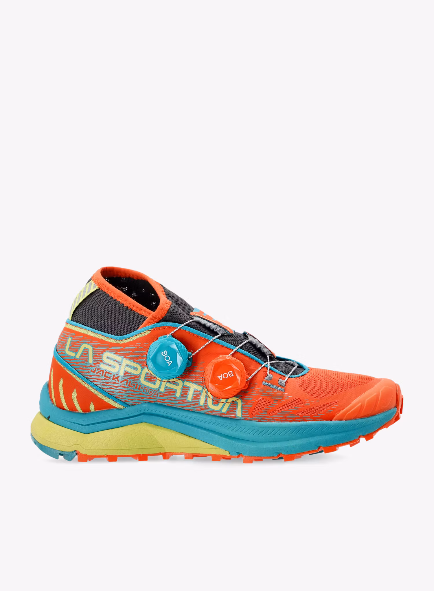 Ženski tekaški čevlji La Sportiva Jackal II Boa - cherry tomato/lagoon
