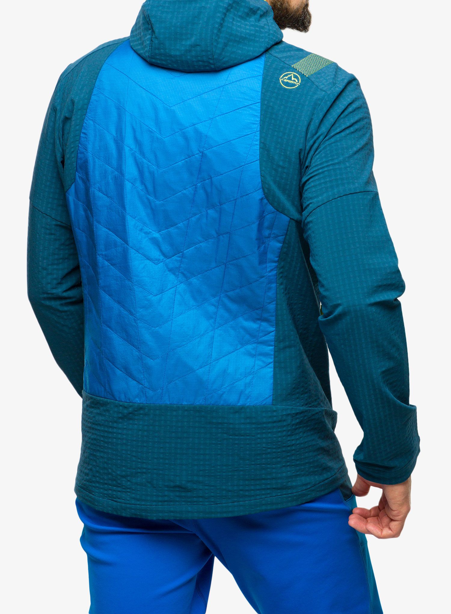 Hibridna jakna La Sportiva Kap Hybrid Hoody - electric blue/storm blue