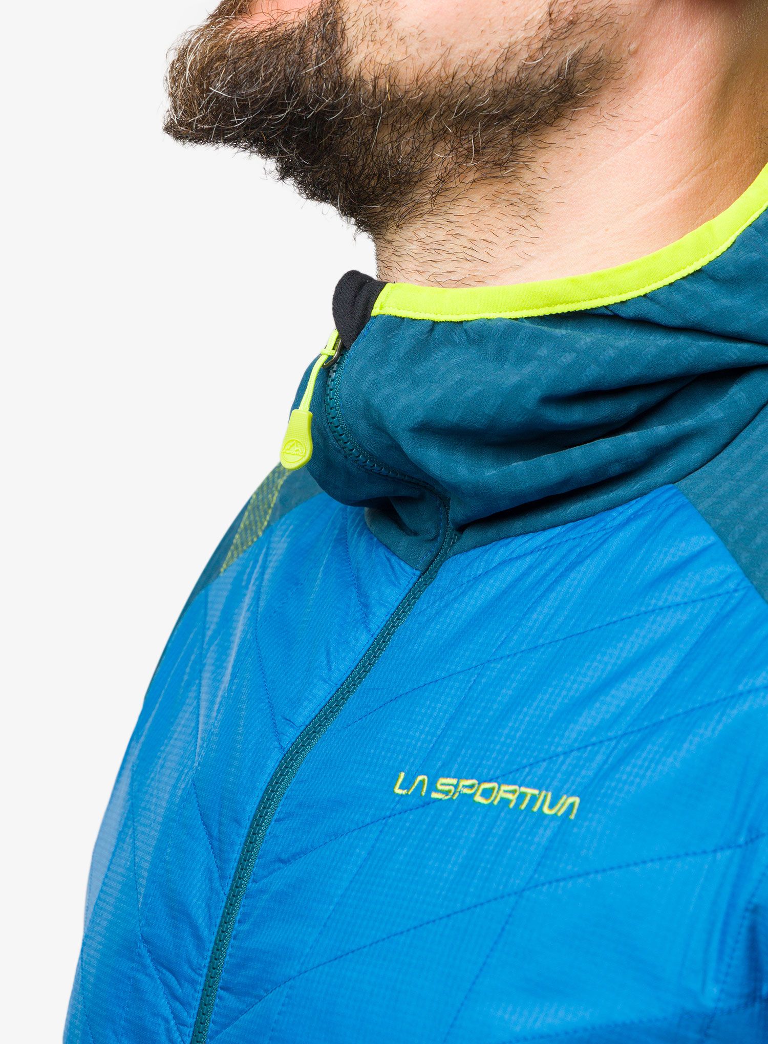 Hibridna jakna La Sportiva Kap Hybrid Hoody - electric blue/storm blue