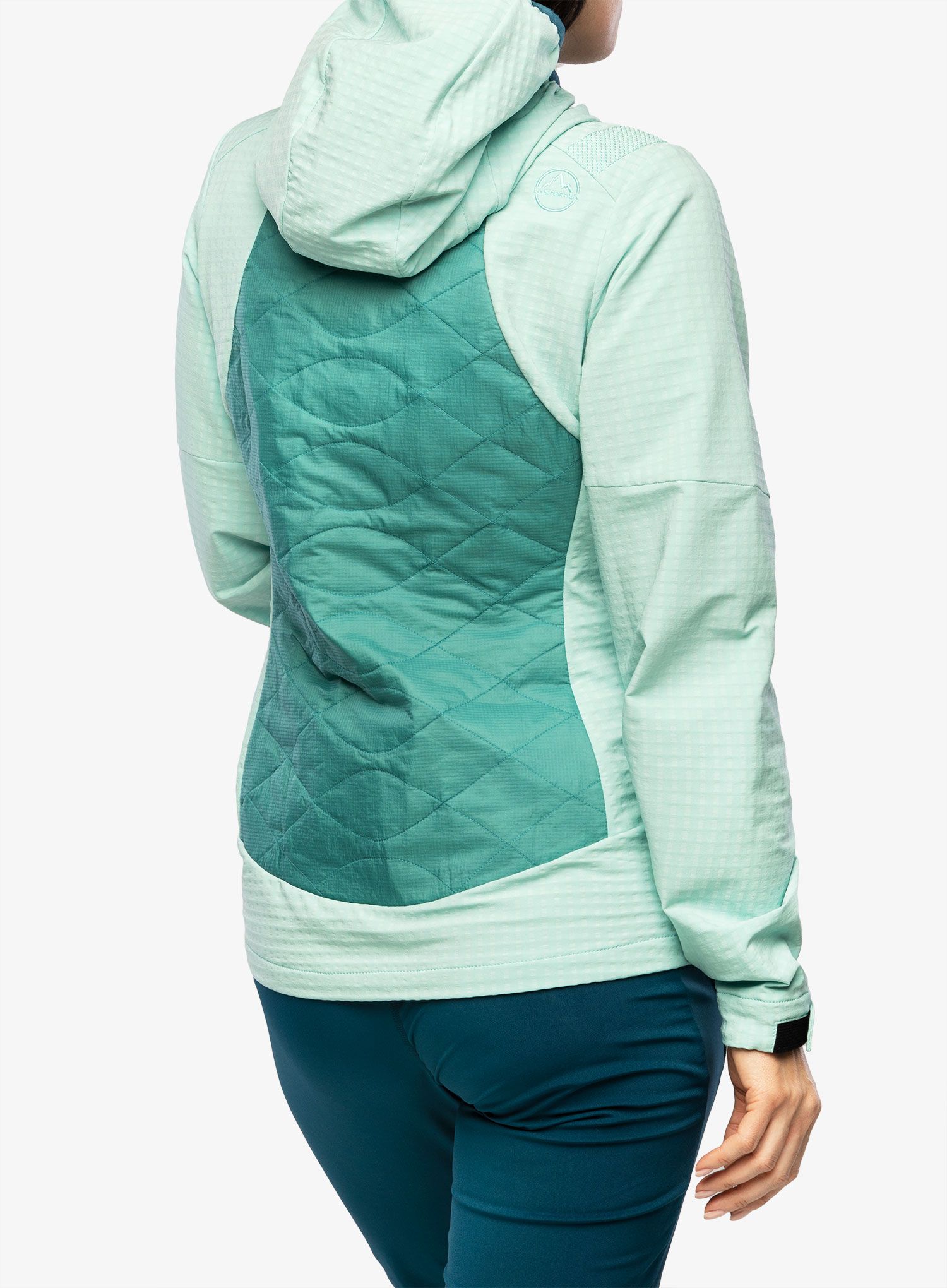 Ženska hibridna jakna La Sportiva Kap Hybrid Hoody - lagoon/iceberg