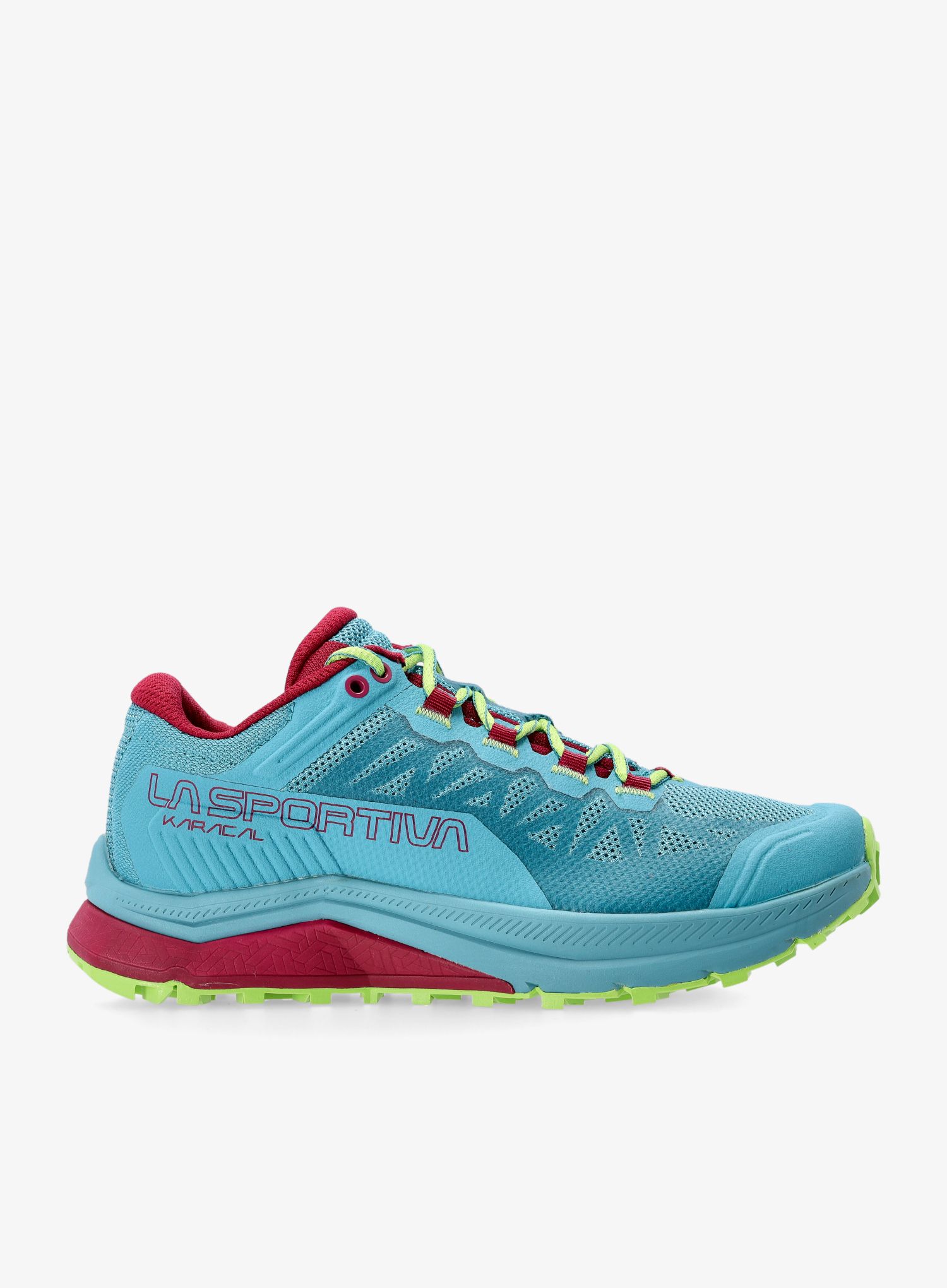 Ženski tekaški čevlji La Sportiva Karacal - topaz/red plum