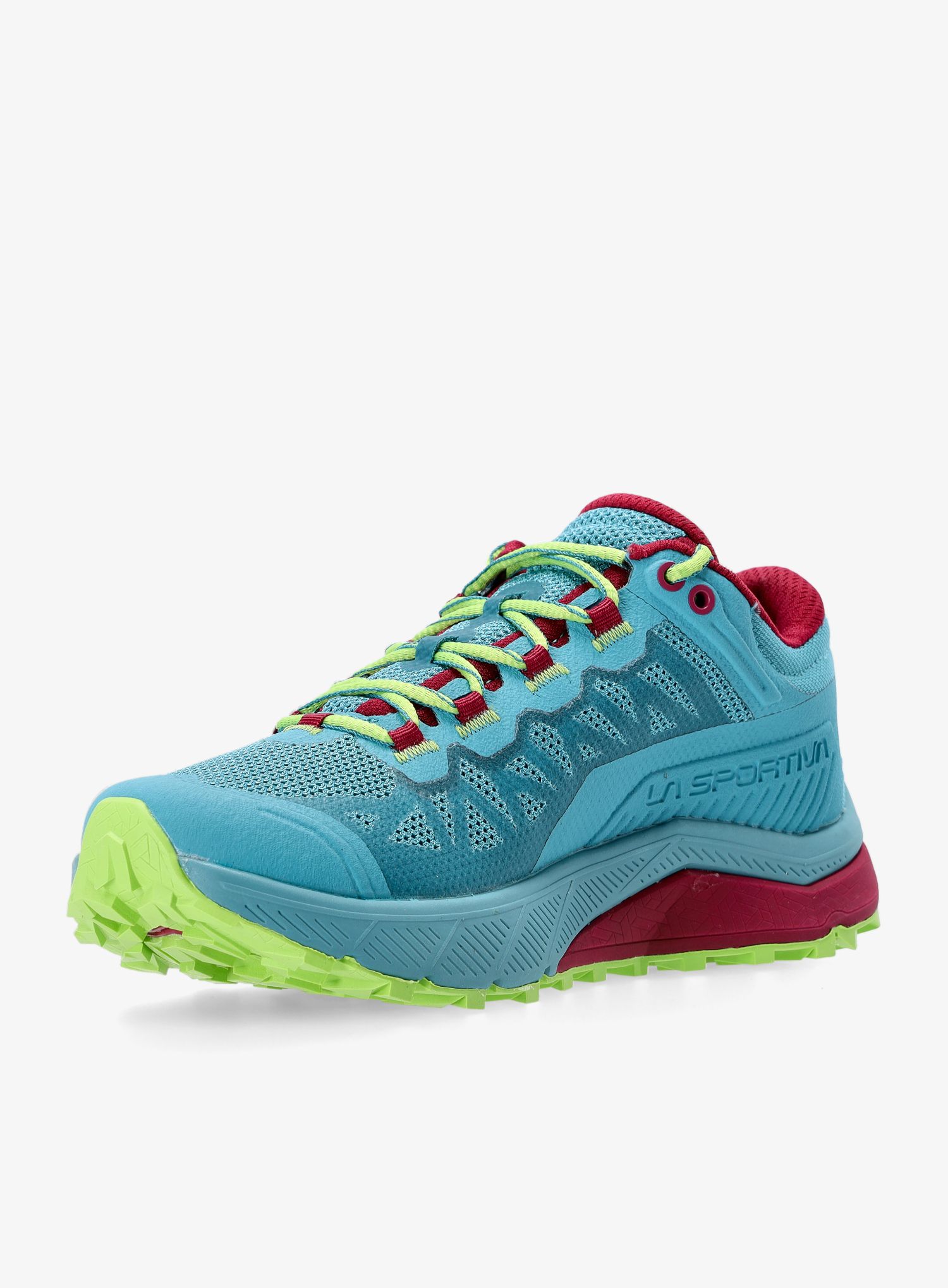 Ženski tekaški čevlji La Sportiva Karacal - topaz/red plum