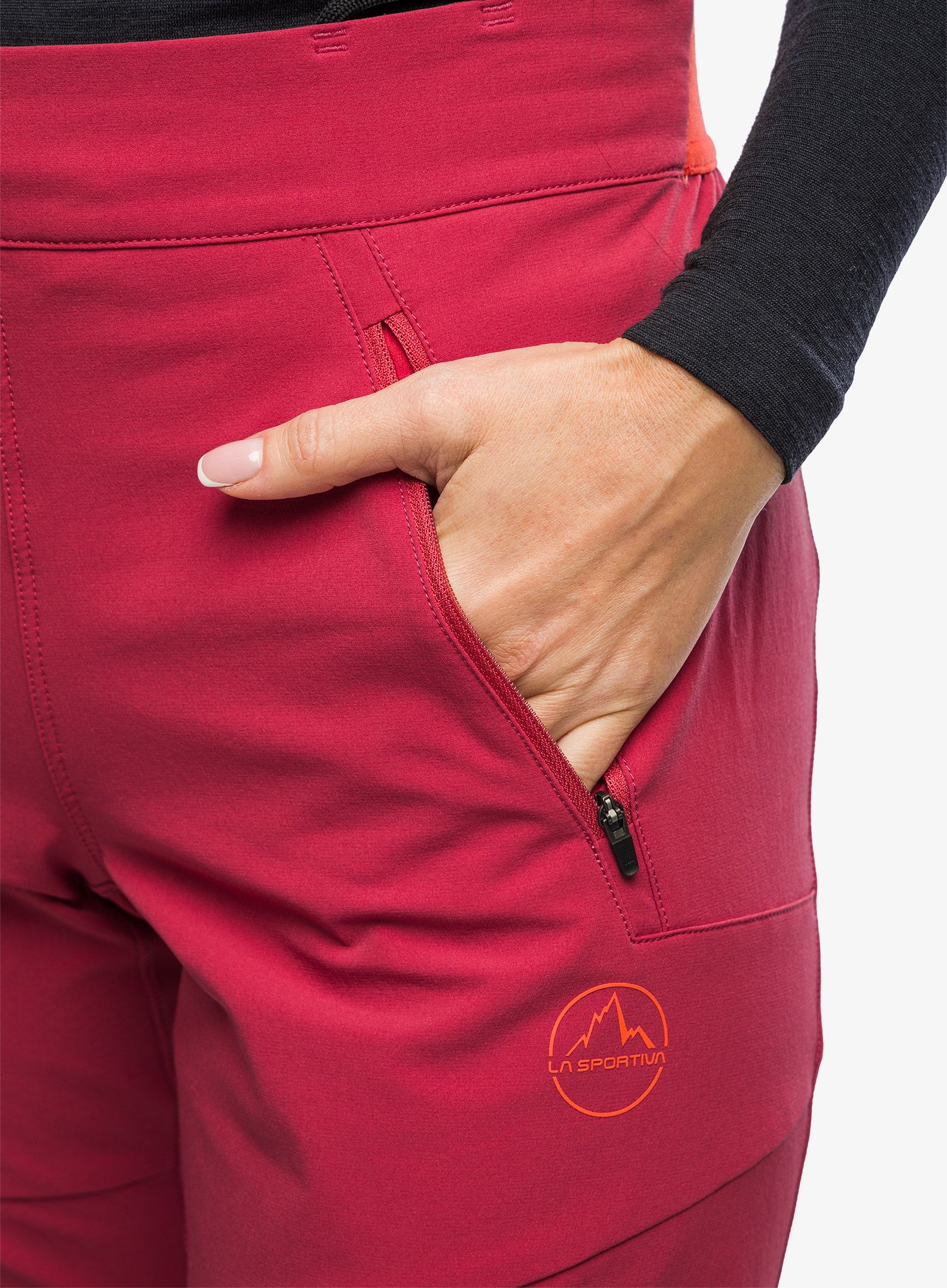 Ženske hlače za turno smučanje La Sportiva Karma Pant - velvet/cherry tomato