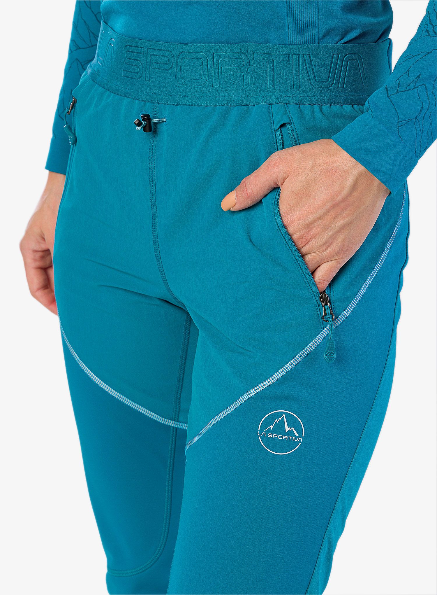 Ženske hlače za turno smučanje La Sportiva Kyril Pant - crystal