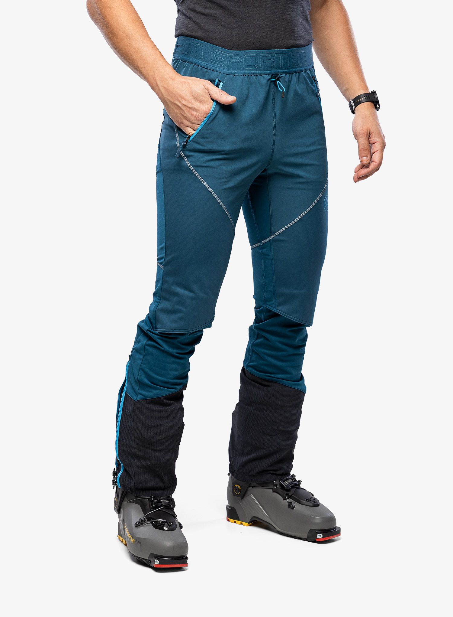 Hlače za turno smučanje La Sportiva Kyril Pant - storm blue/maui