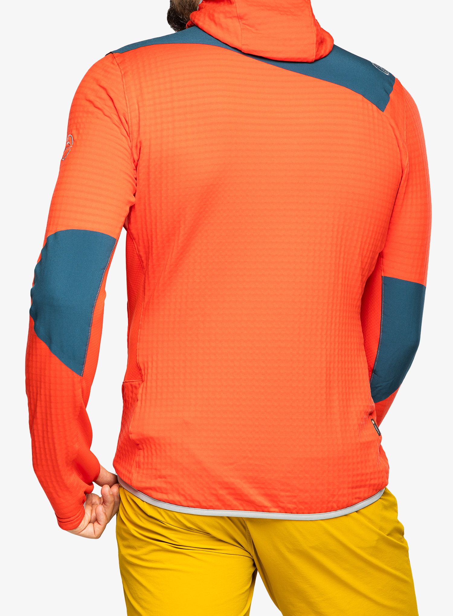 Jopica s kapuco La Sportiva Lucendro Thermal Hoody - poppy/storm blue