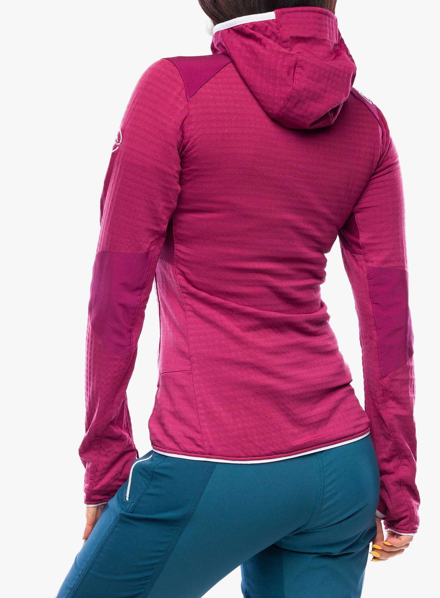 Ženska jopa s kapuco La Sportiva Lucendro Thermal Hoody - red plum
