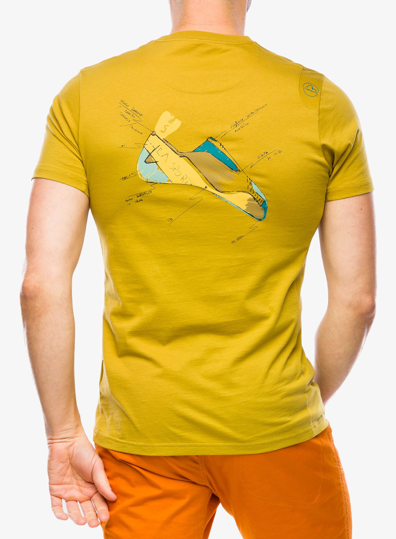 Majica s potiskom La Sportiva Mantra T-Shirt - savana