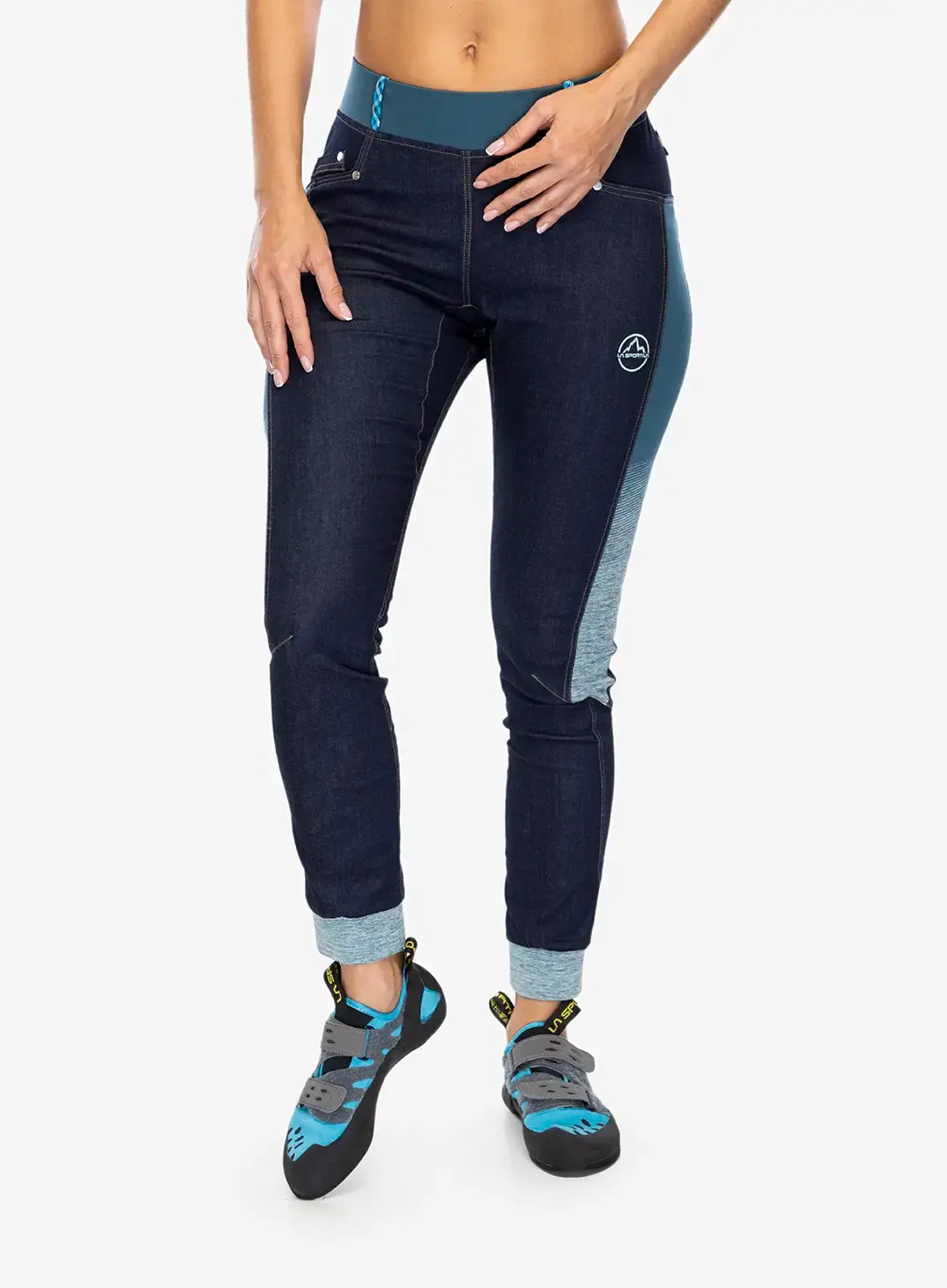 Ženske plezalne hlače La Sportiva Mescalita Pant - jeans/storm blue