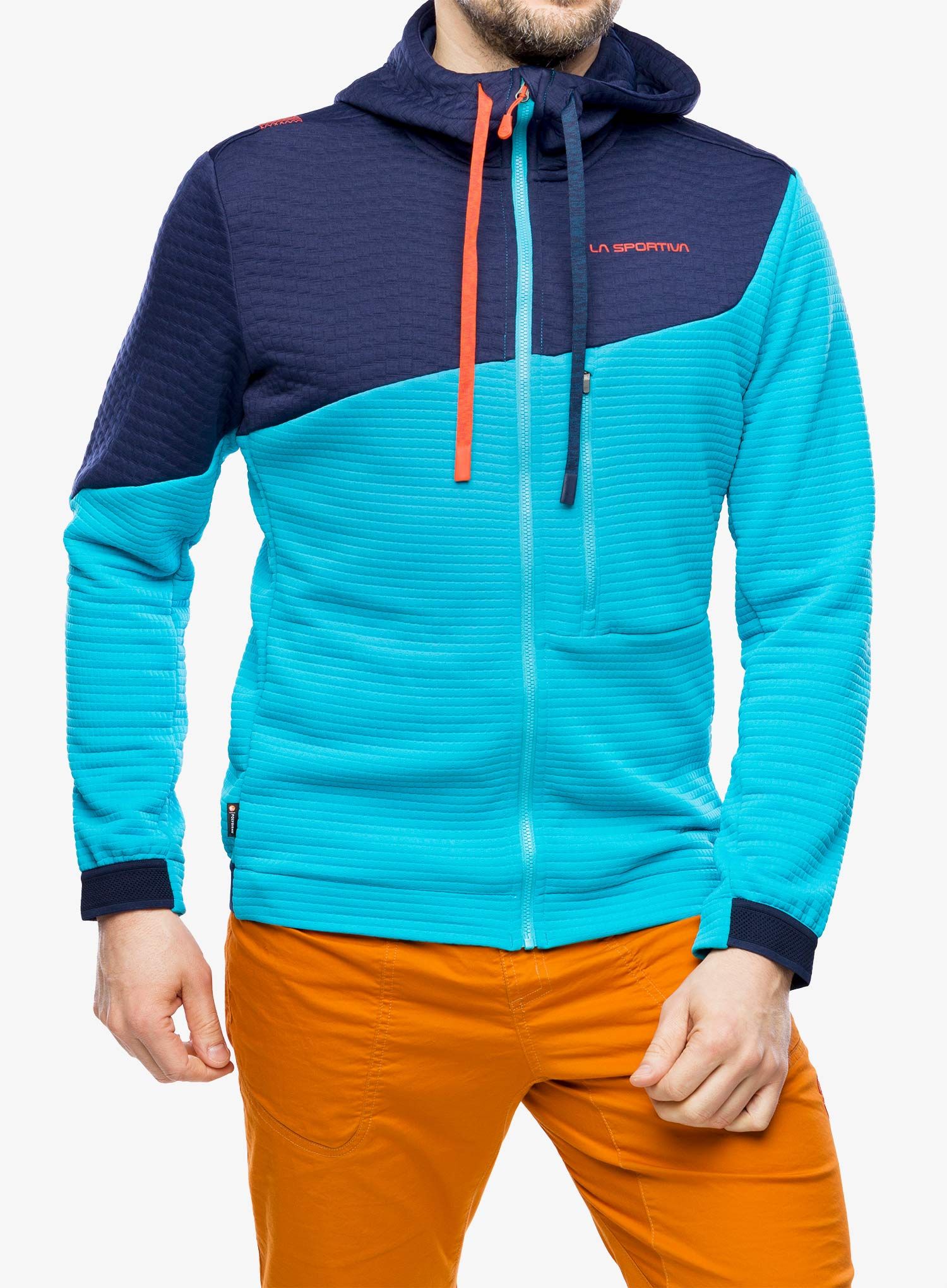 Jopica s kapuco La Sportiva Method Hoody - tropic blue/deep sea