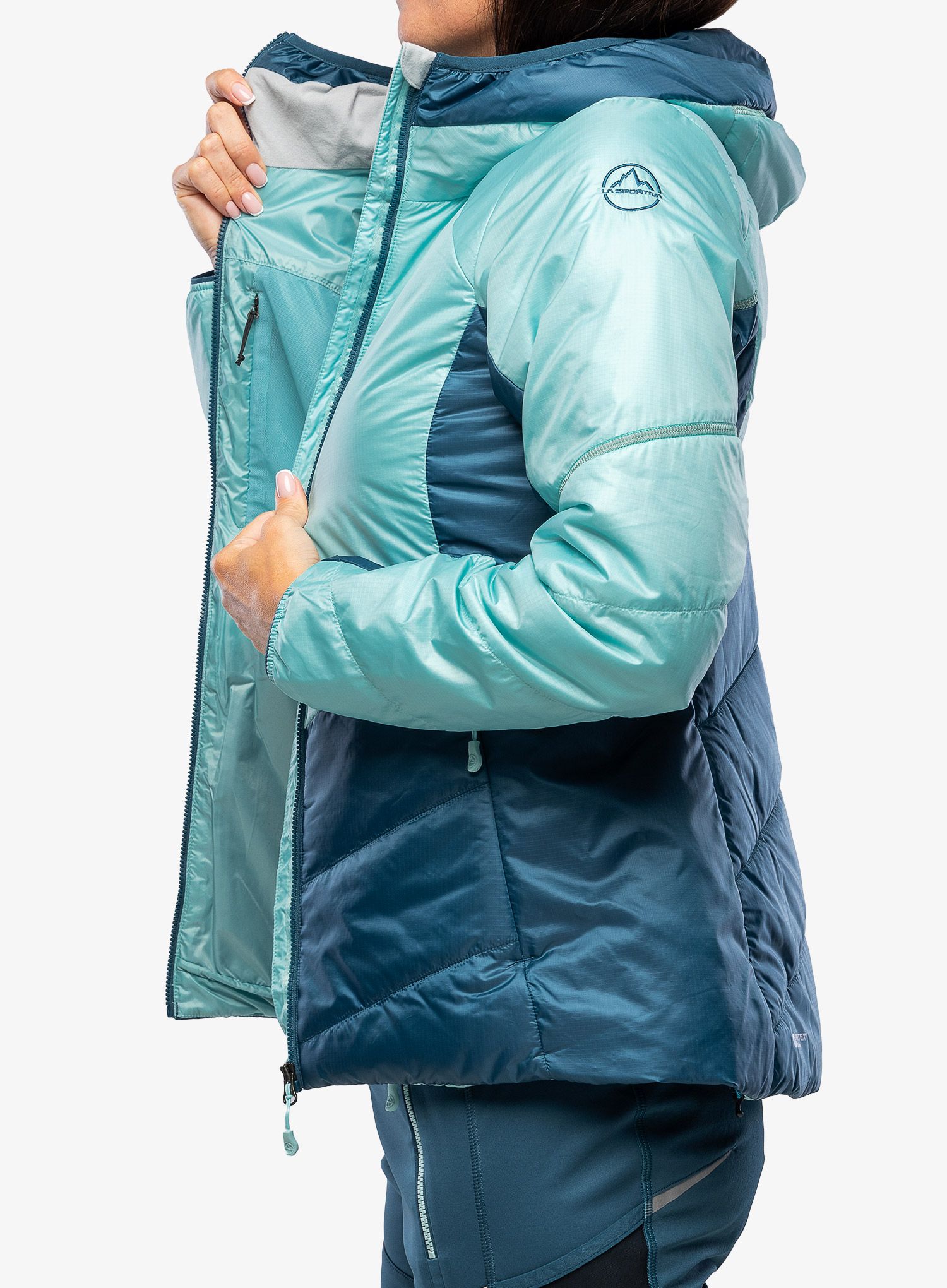 Ženska sintetična jakna La Sportiva Mythic Primaloft Jkt - iceberg/storm blue