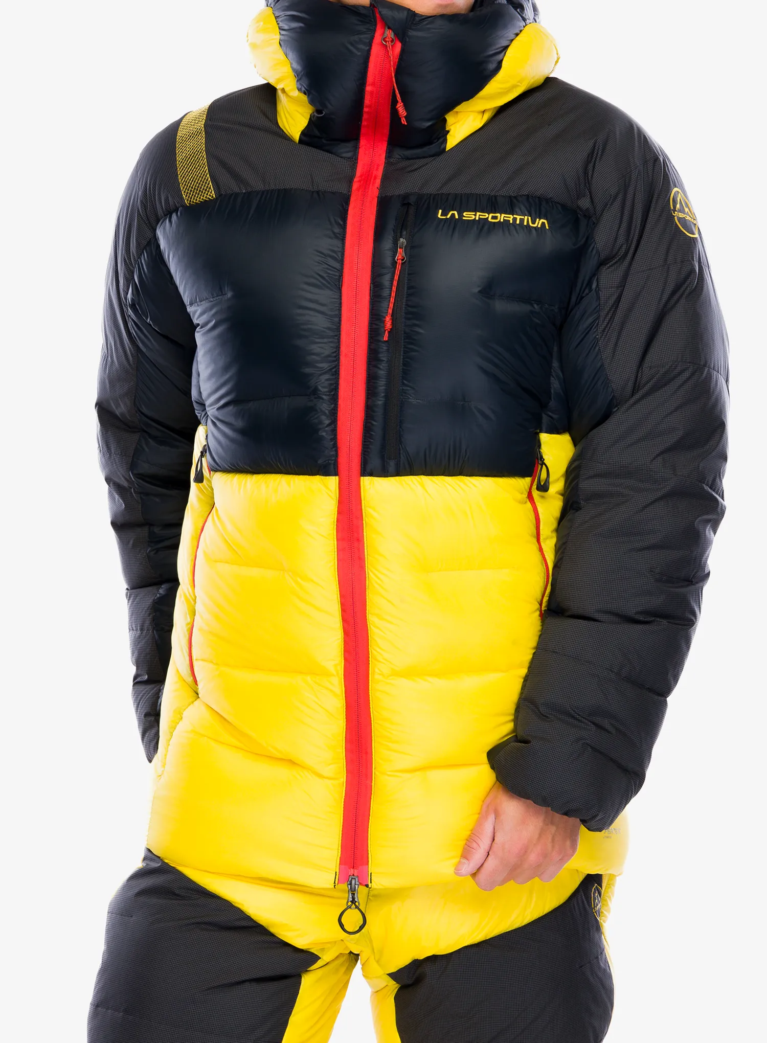 Puhovka La Sportiva Olympus Tech Down Parka - black/yellow