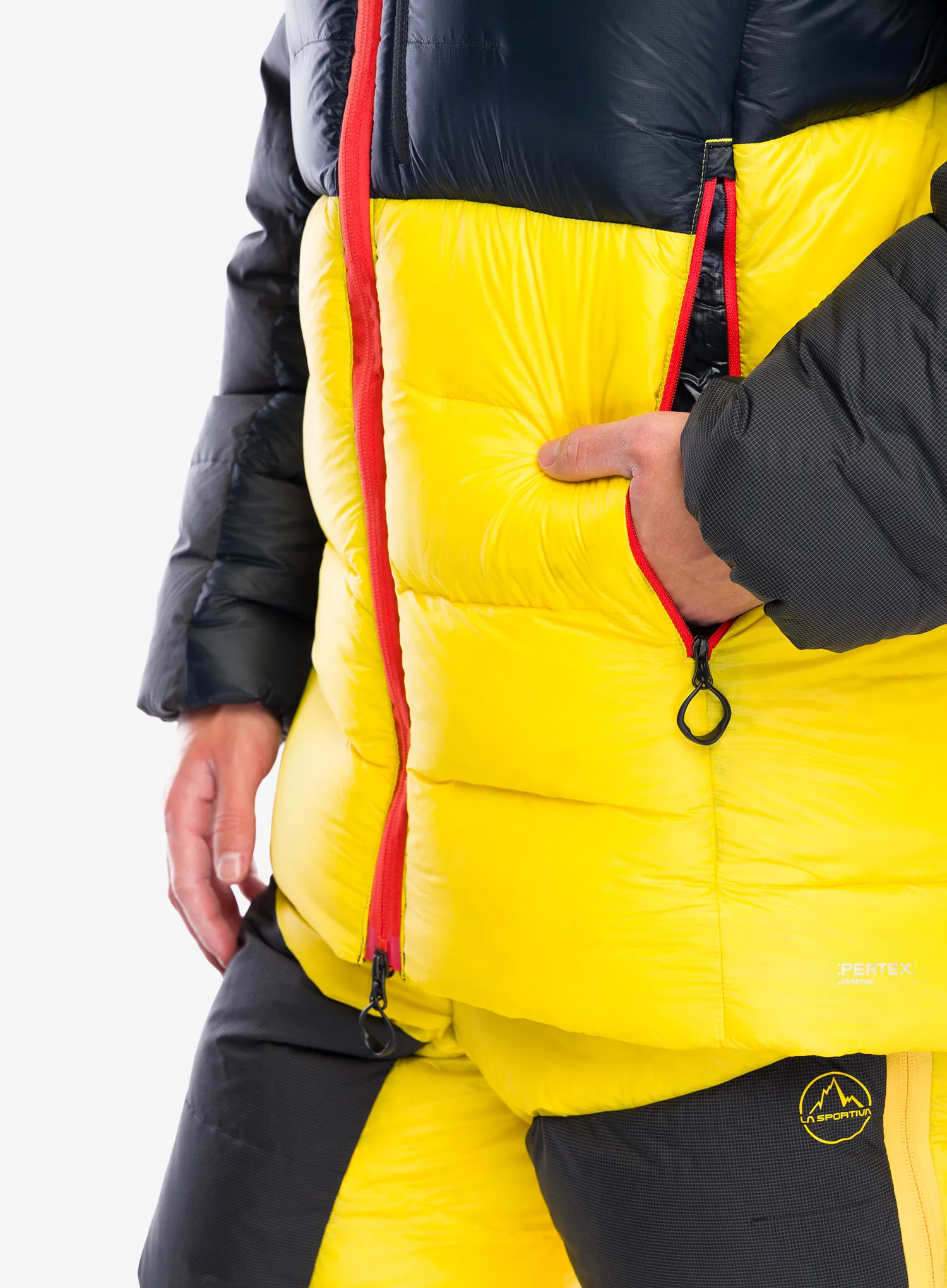 Puhovka La Sportiva Olympus Tech Down Parka - black/yellow