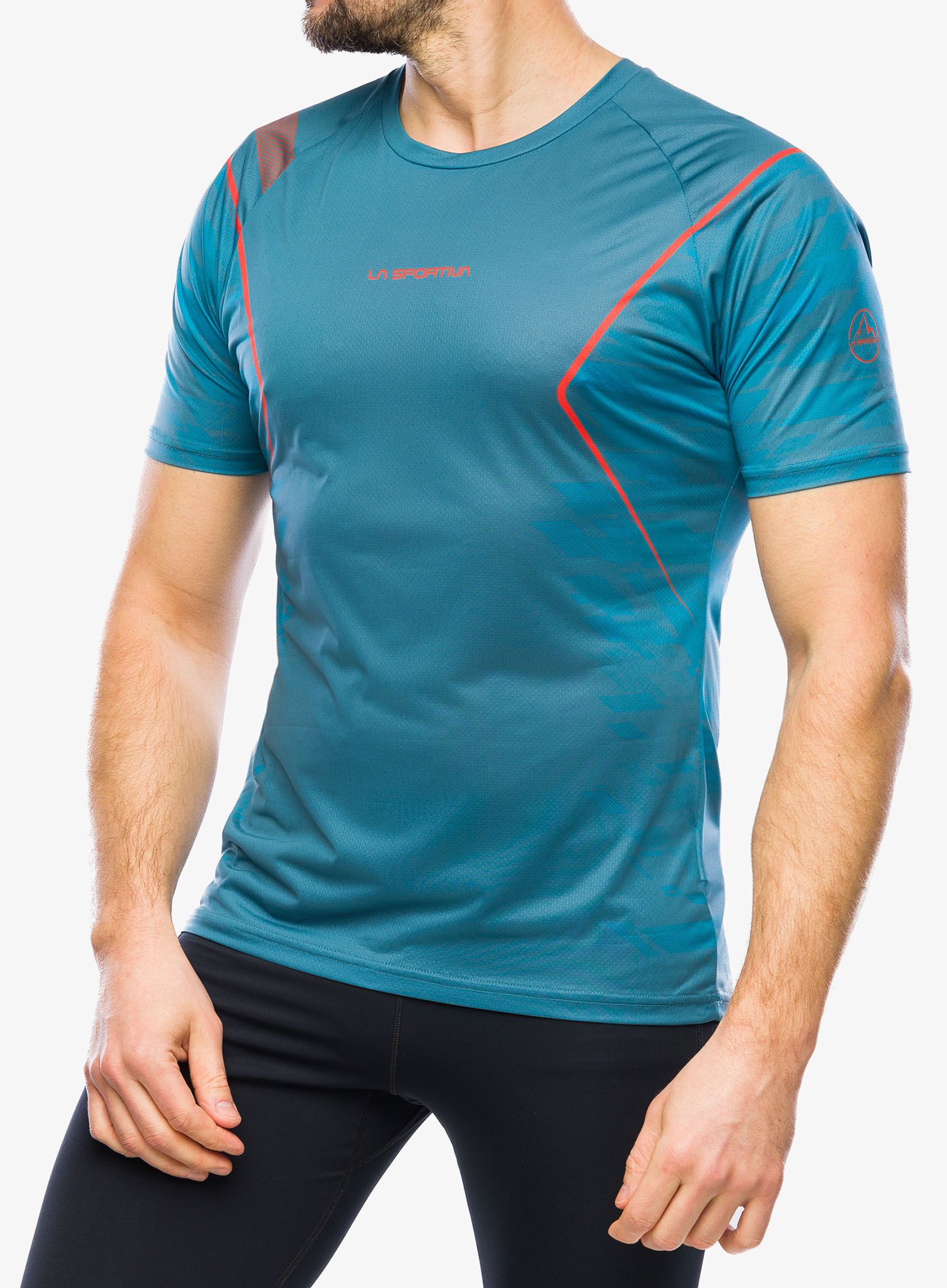 Majica za tek La Sportiva Pacer T-Shirt - hurricane/tropic blue