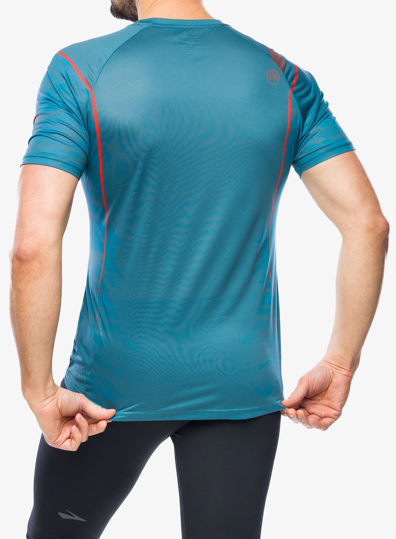 Majica za tek La Sportiva Pacer T-Shirt - hurricane/tropic blue