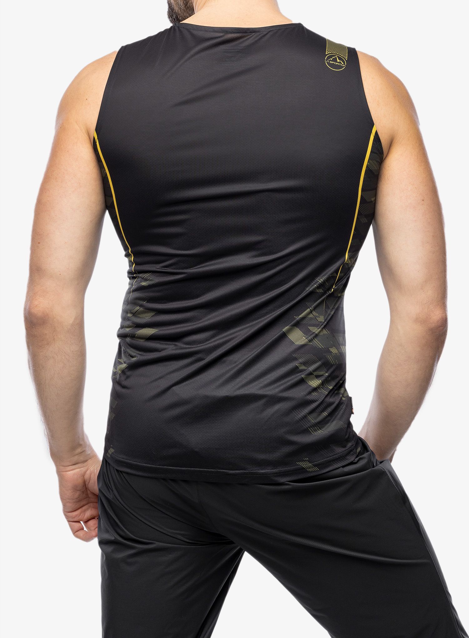Tekaška majica La Sportiva Pacer Tank - black/yellow