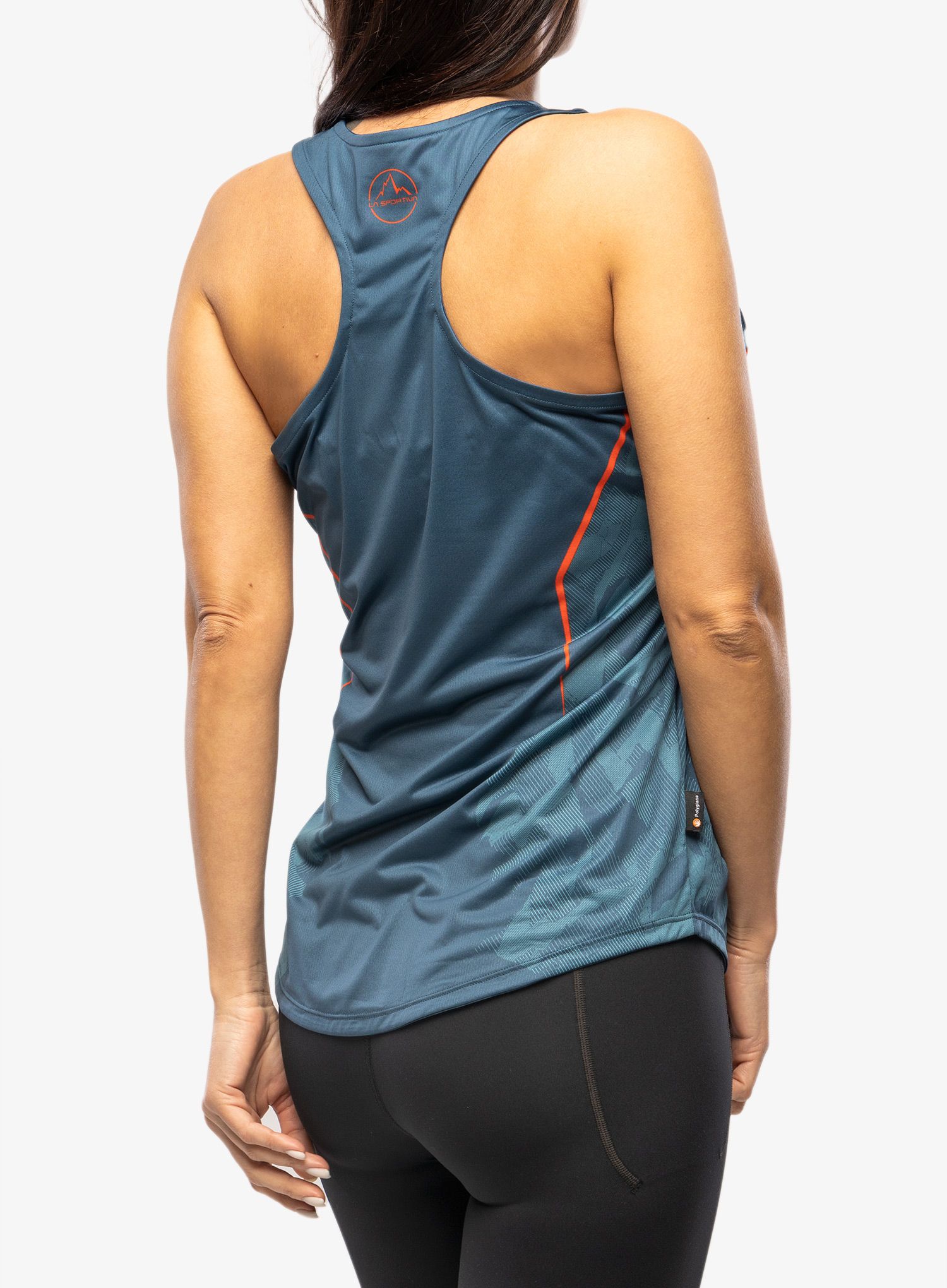 Ženski top La Sportiva Pacer Tank - storm blue/lagoon