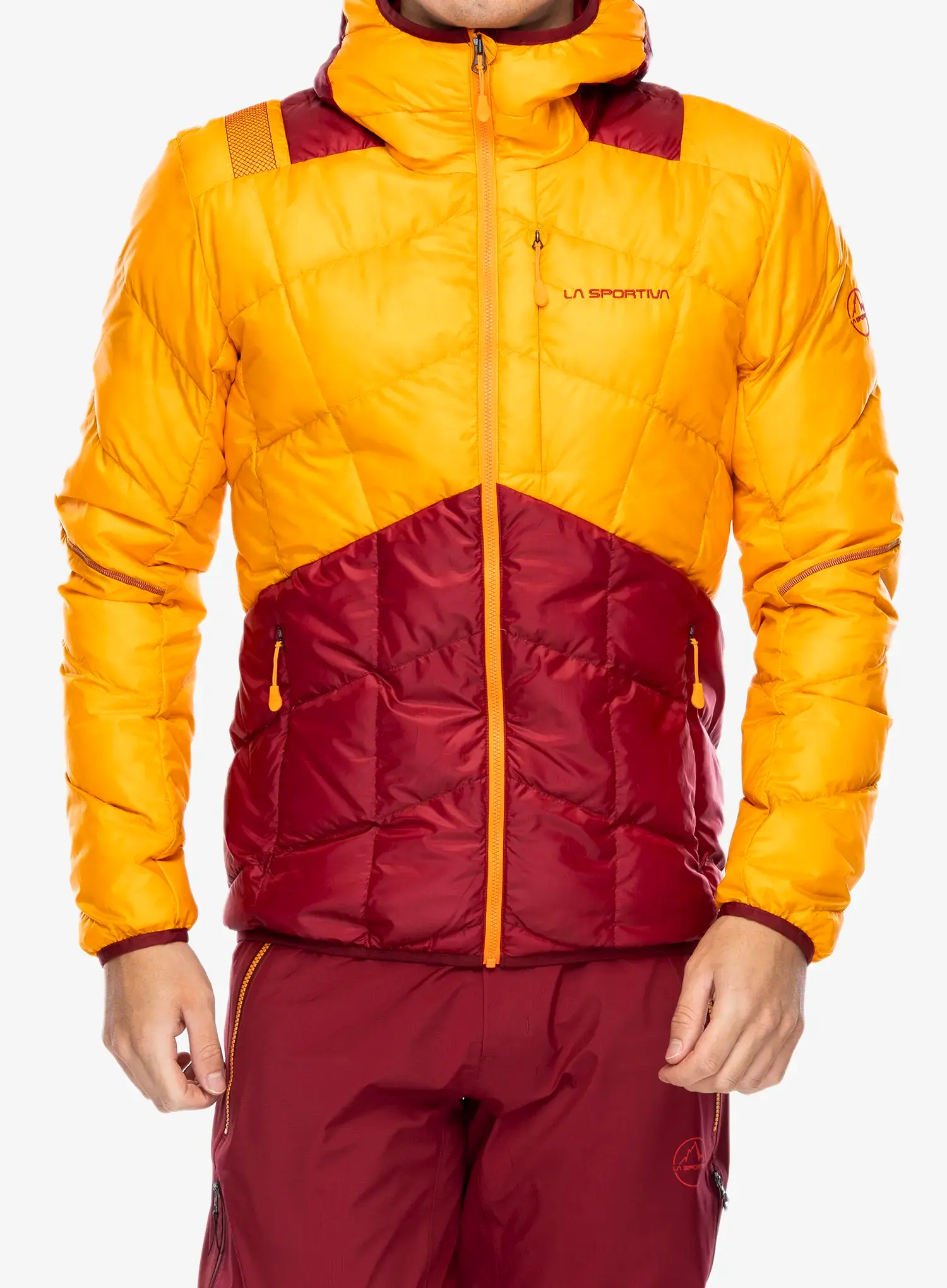 Puhovka La Sportiva Pinnacle Down Jkt - papaya/sangria