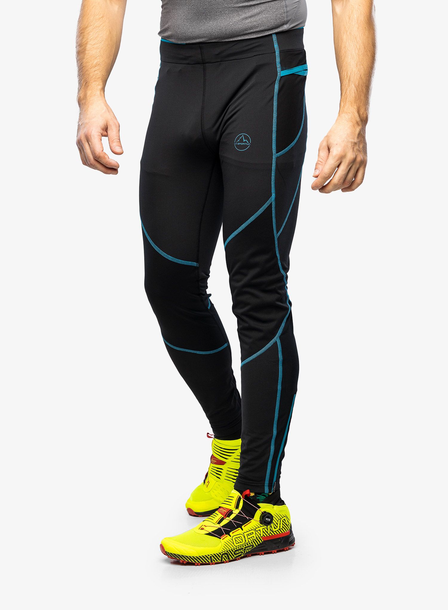 Tekaške hlače La Sportiva Primal Pant - black/crystal