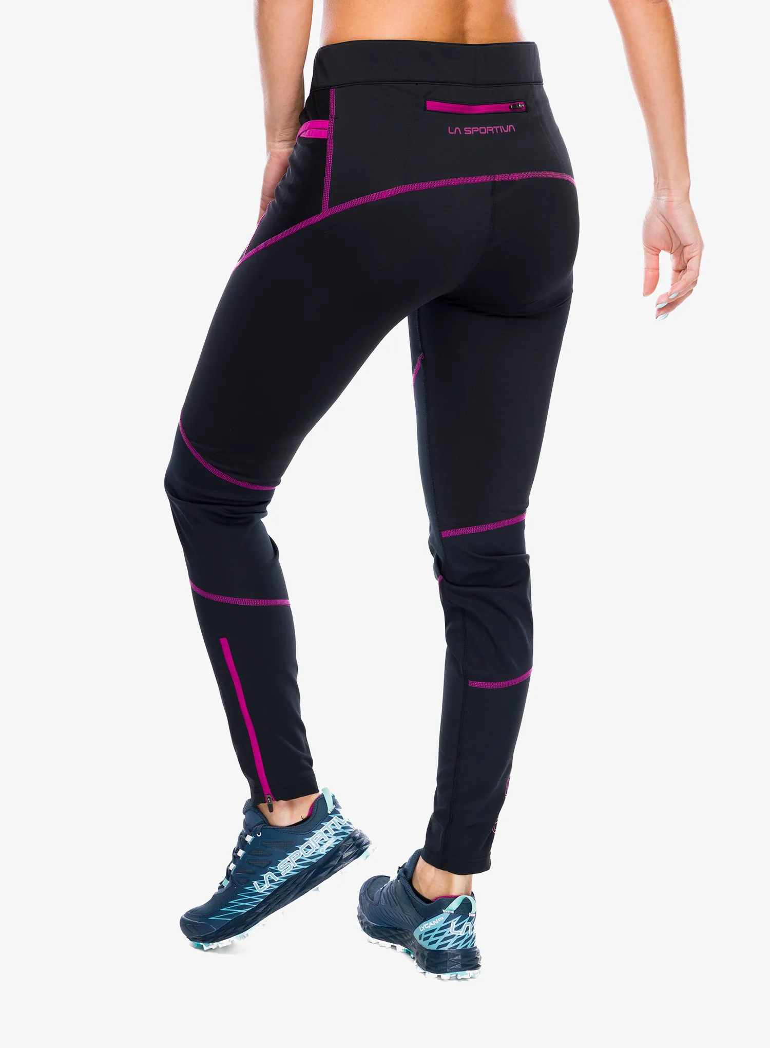 Ženske tekaške pajkice La Sportiva Primal Pant - black/springtime