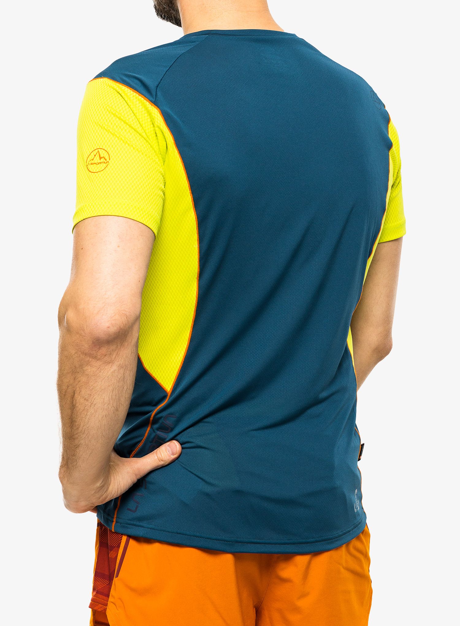 Tekaška majica La Sportiva Resolute T-Shirt - storm blue/lime punch