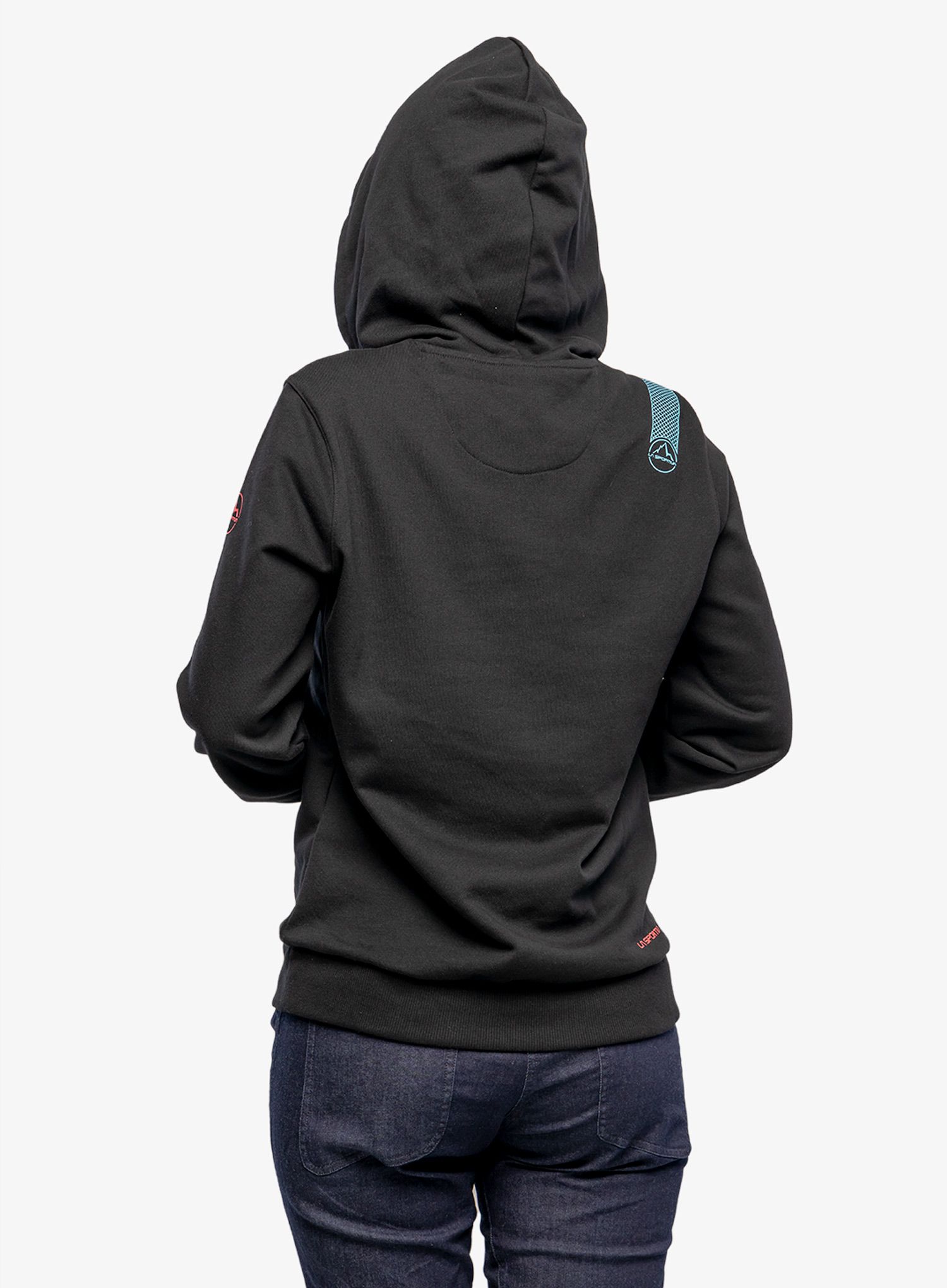 Ženska jopa s kapuco La Sportiva Retro Hoody - black
