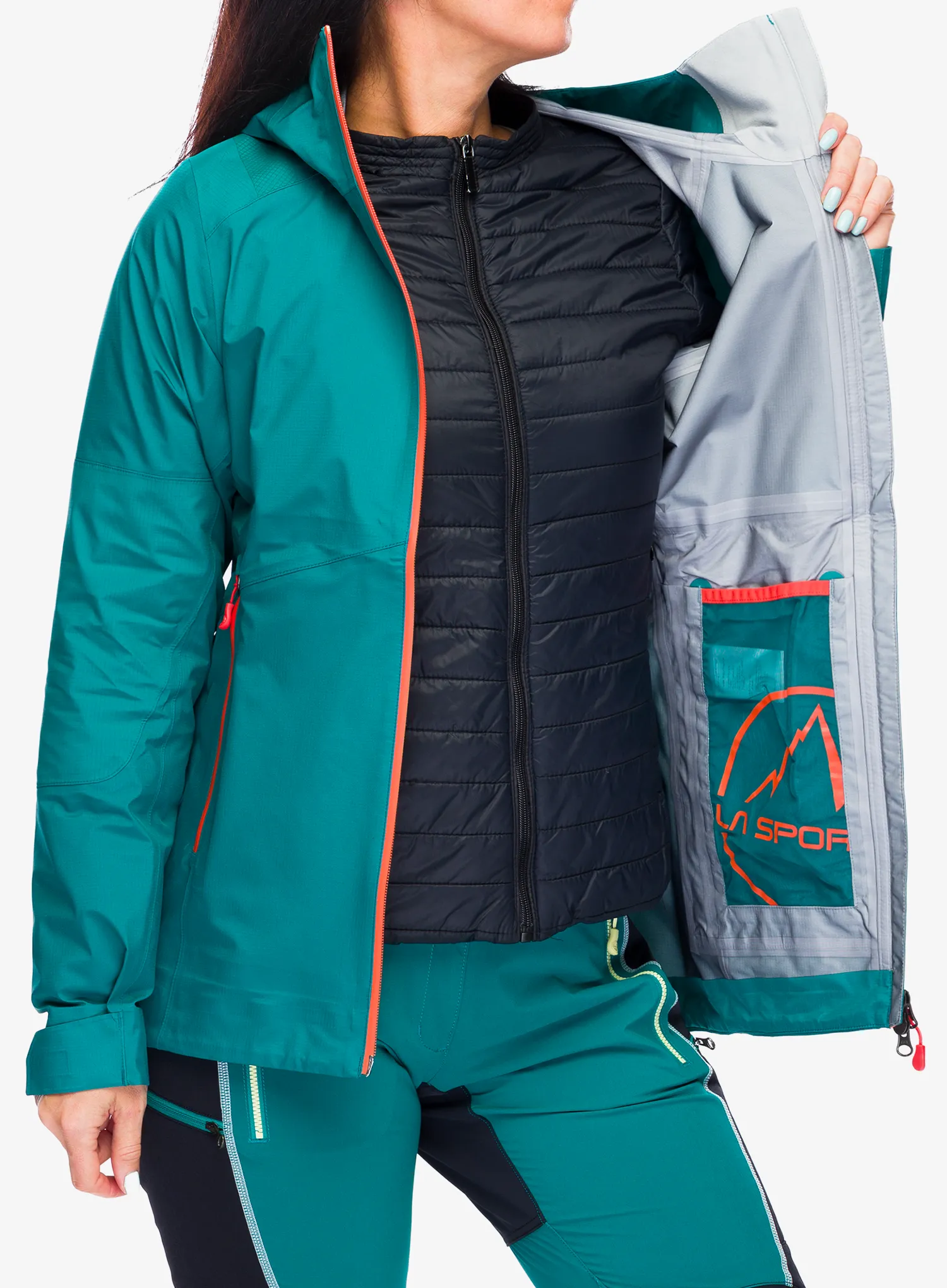 Ženska hardshell jakna La Sportiva Roseg GTX Jacket - everglade