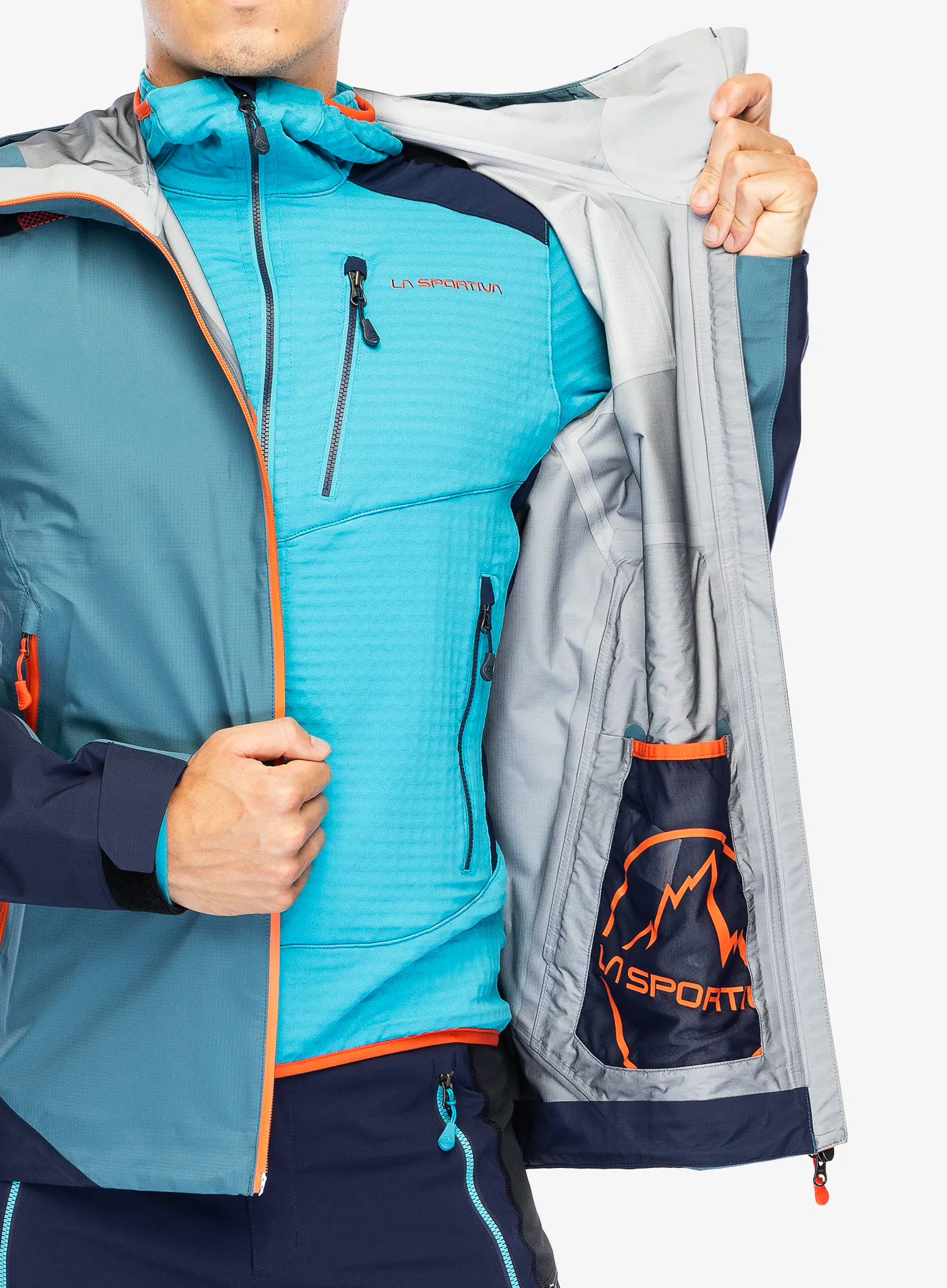 Nepremočljiva jakna La Sportiva Roseg GTX Jacket - hurricane/deep sea