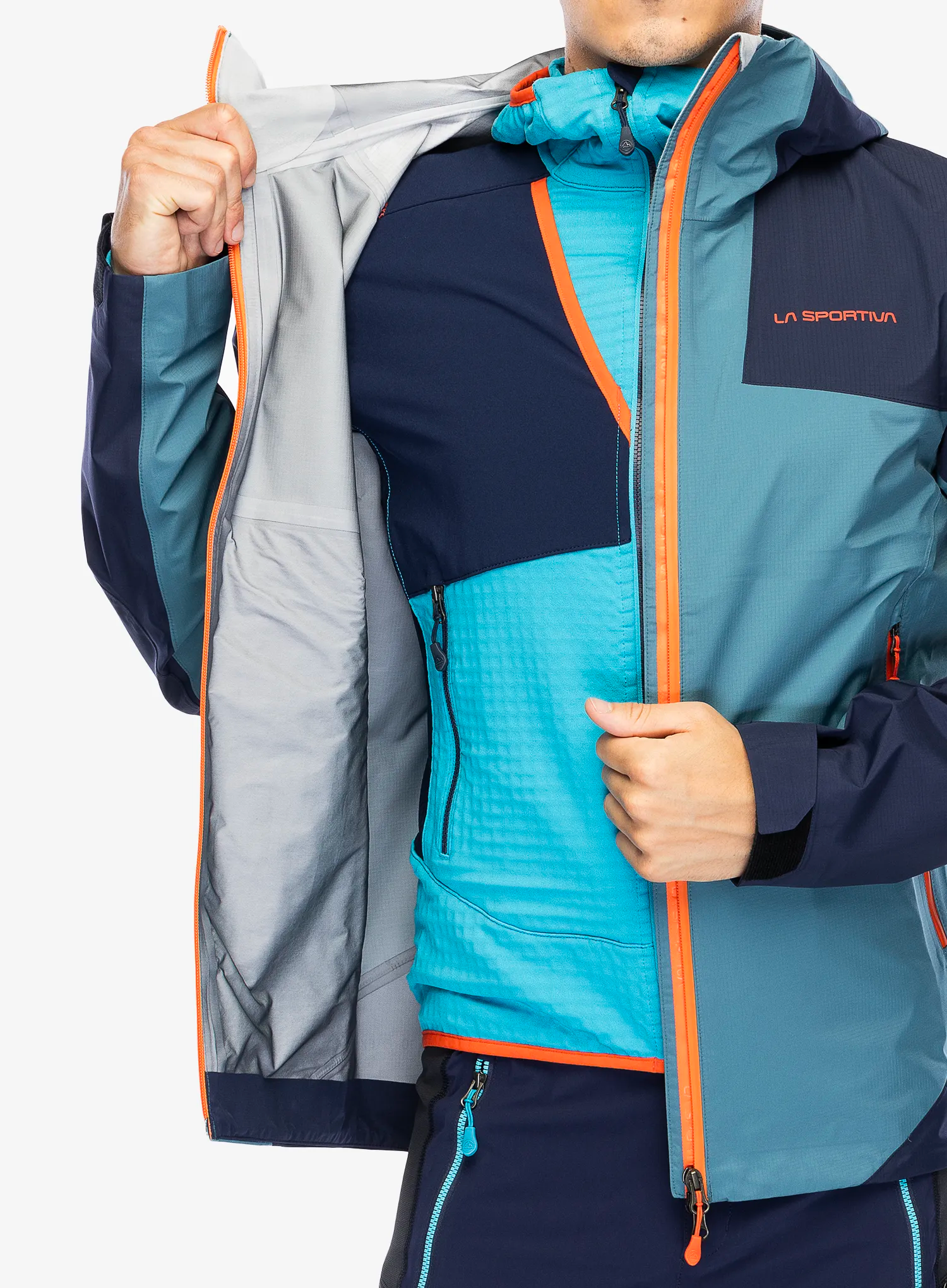 Nepremočljiva jakna La Sportiva Roseg GTX Jacket - hurricane/deep sea