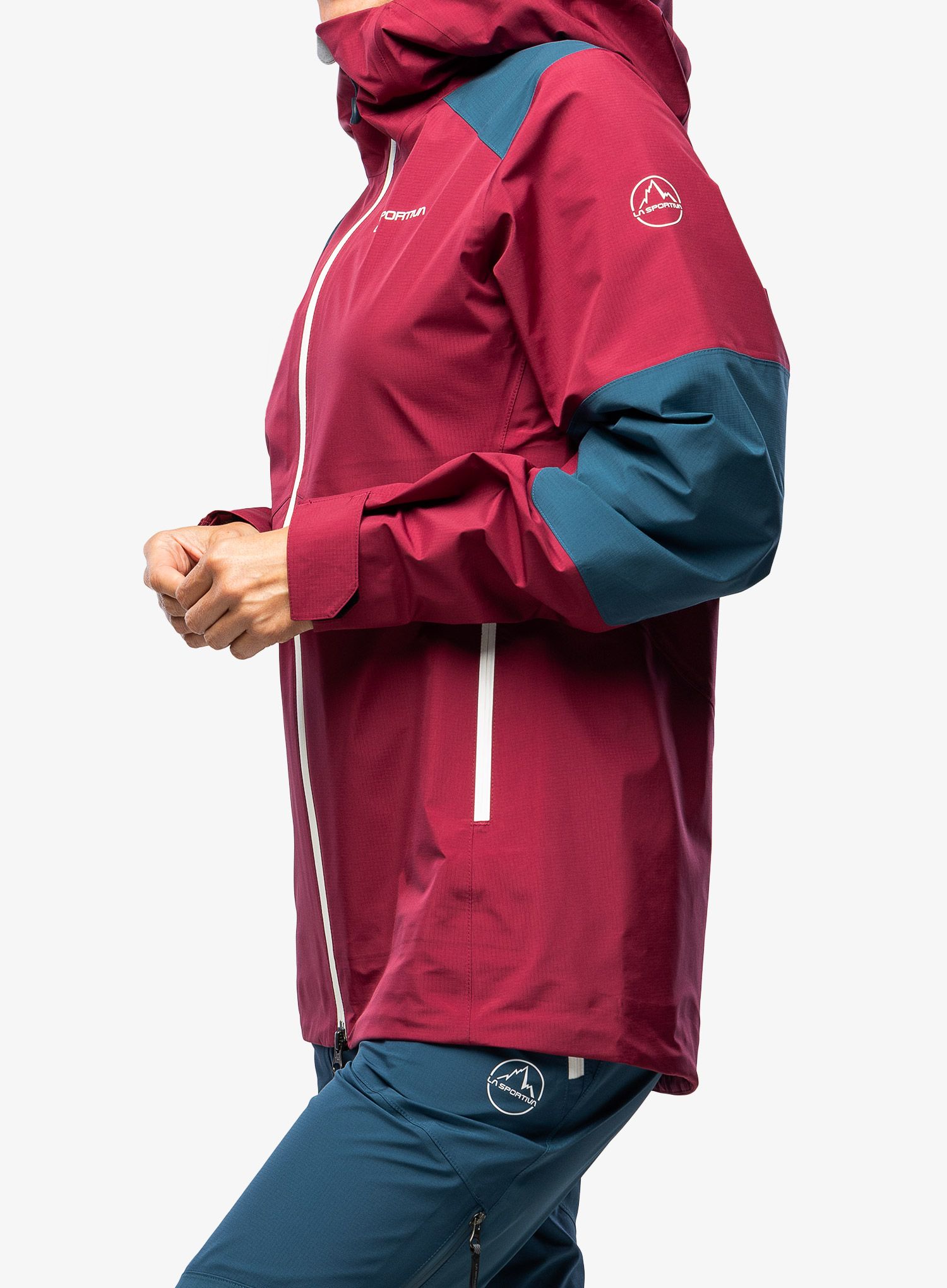 Ženska hardshell jakna La Sportiva Roseg GTX Jacket - red plum/storm blue
