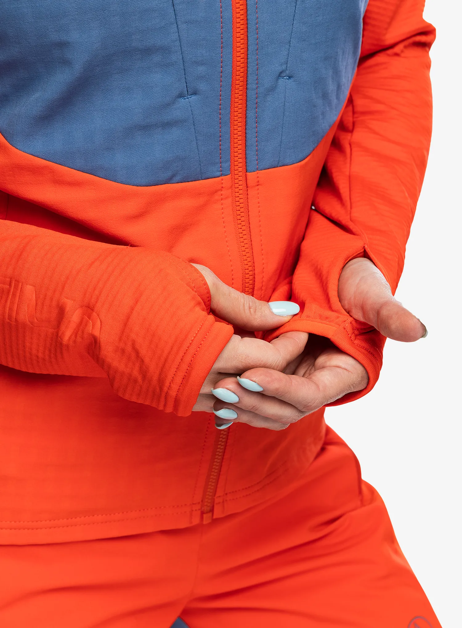 Ženska jopica La Sportiva Session Tech Hoody - cherry tomato/moonlight