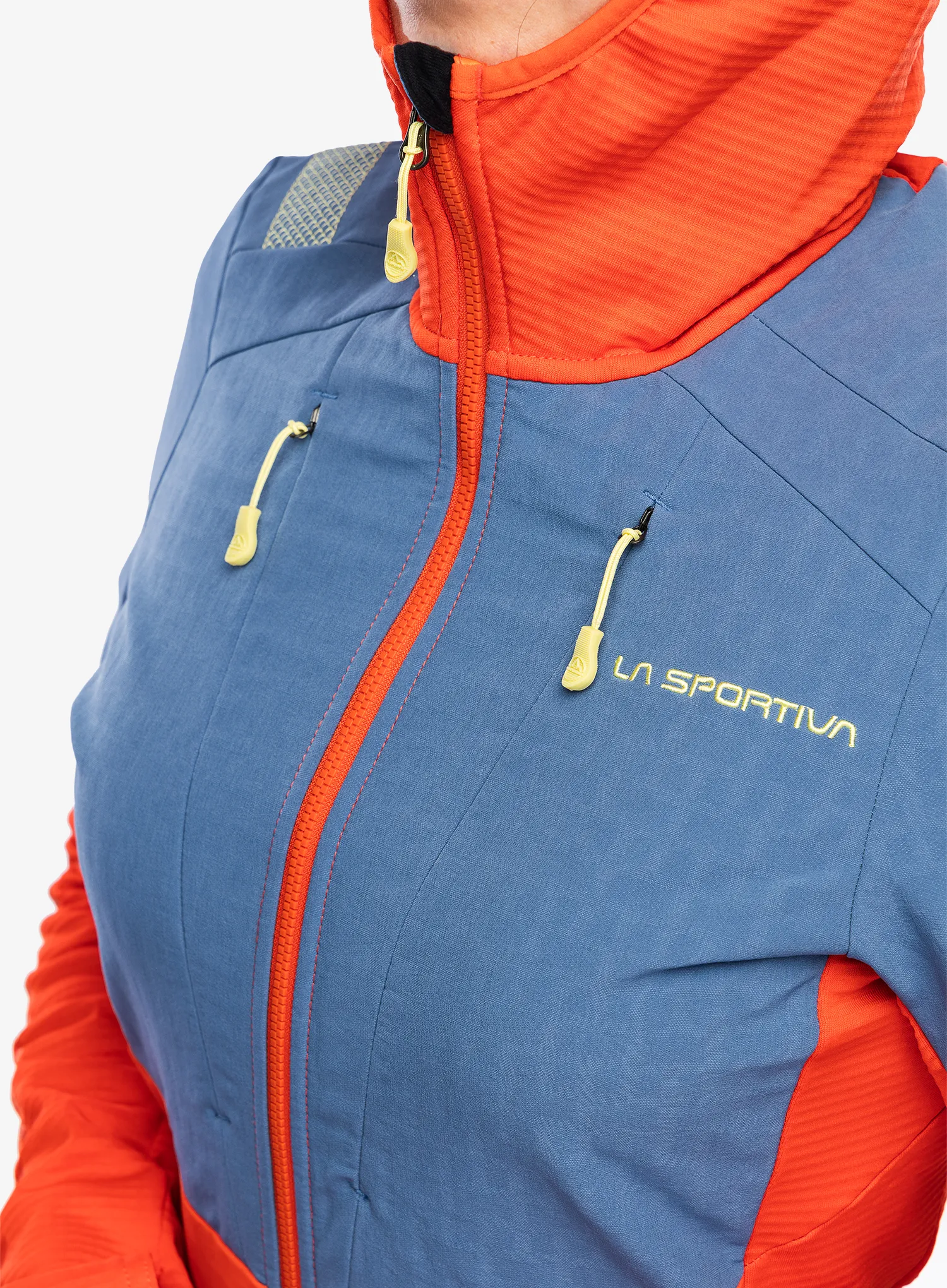 Ženska jopica La Sportiva Session Tech Hoody - cherry tomato/moonlight