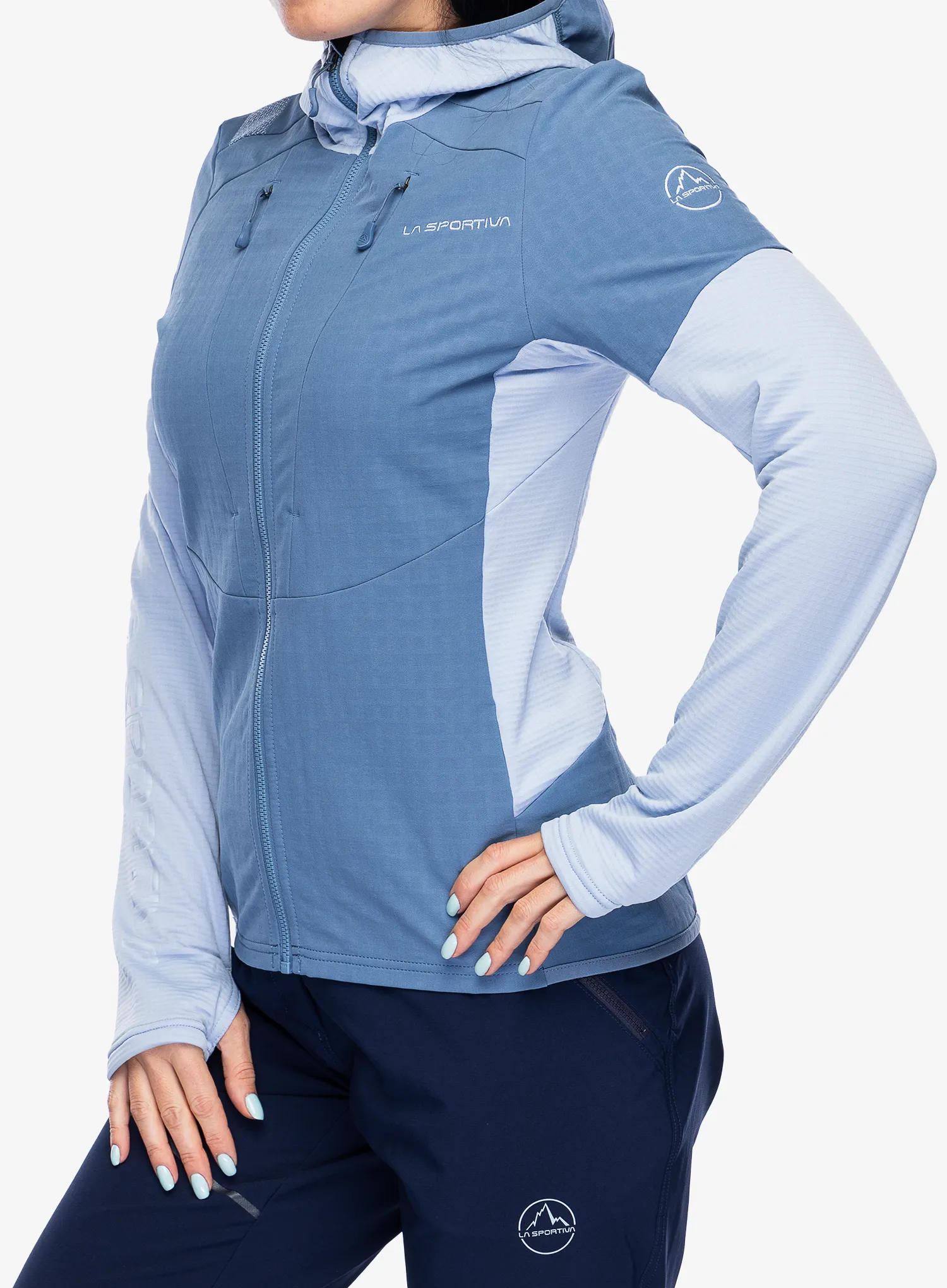 Ženska jopa s kapuco La Sportiva Session Tech Hoody - moonlight/stone blue