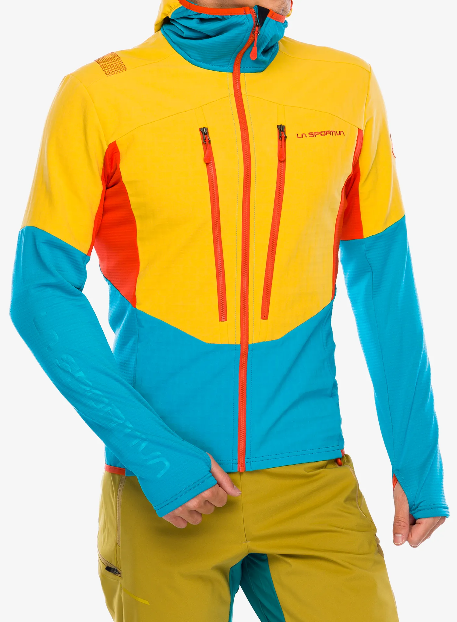 Jopica s kapuco La Sportiva Session Tech Hoody - tropic blue/bamboo