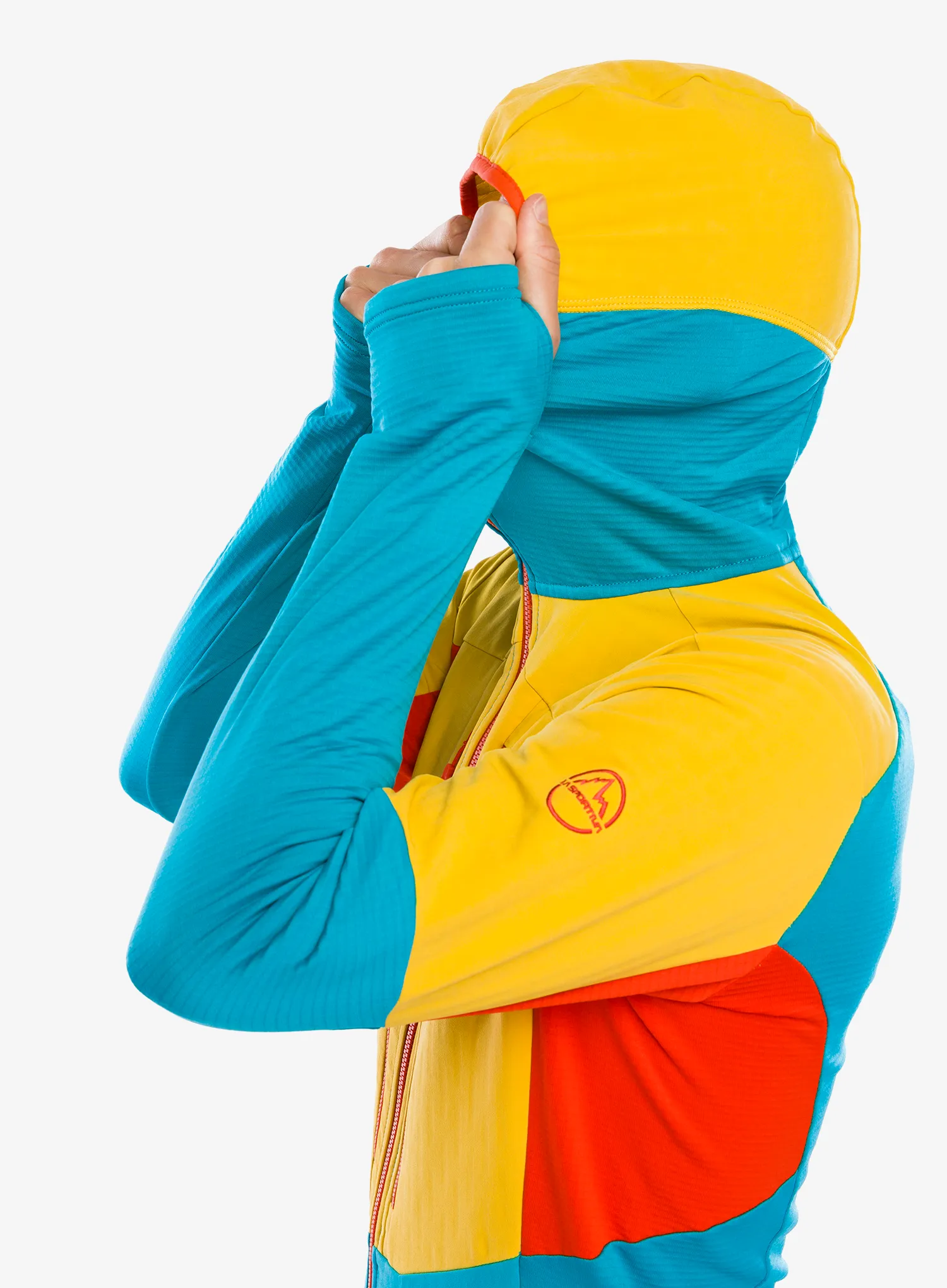 Jopica s kapuco La Sportiva Session Tech Hoody - tropic blue/bamboo