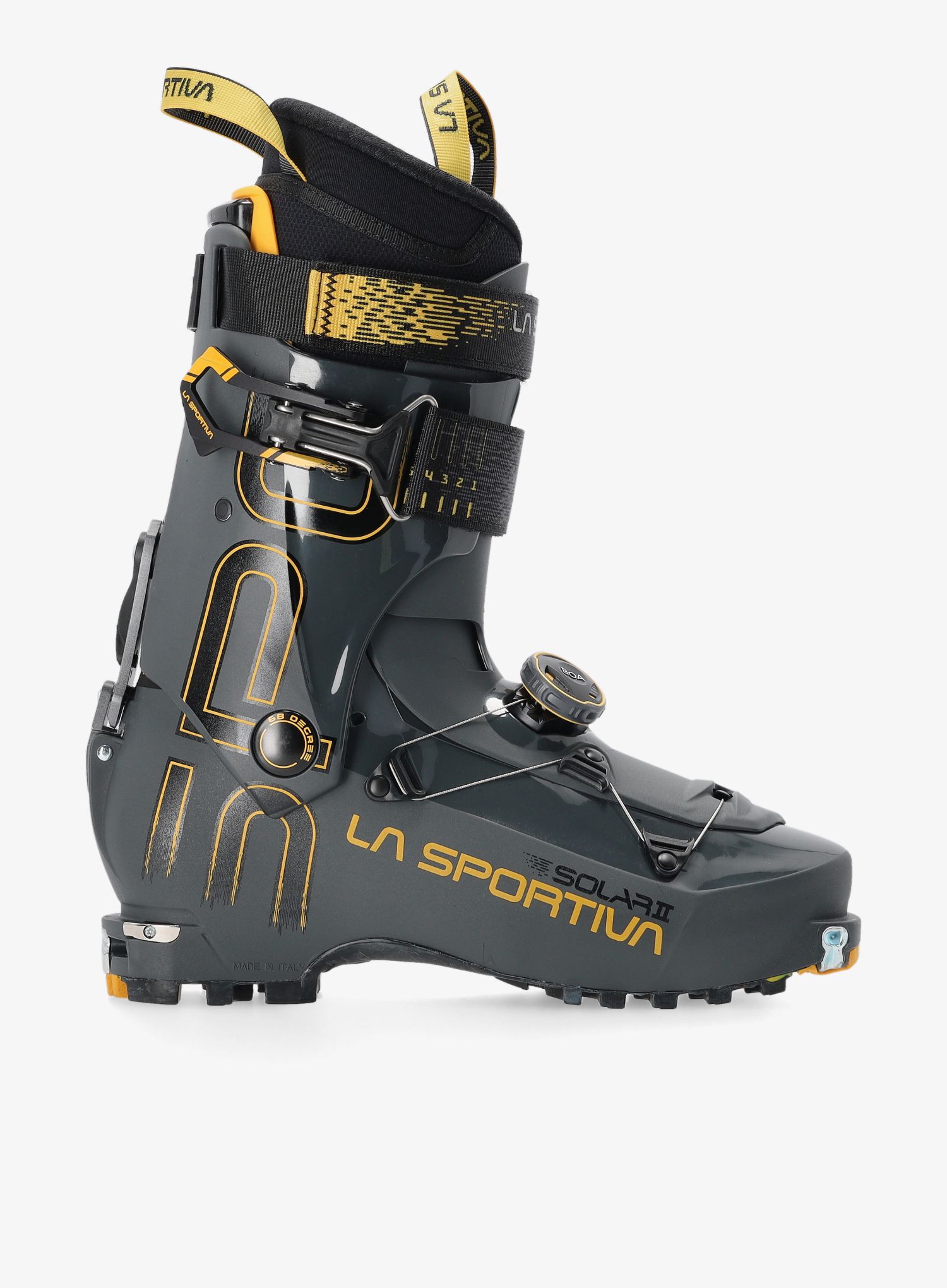 Čevlji za turno smučanje La Sportiva Solar II - carbon/yellow