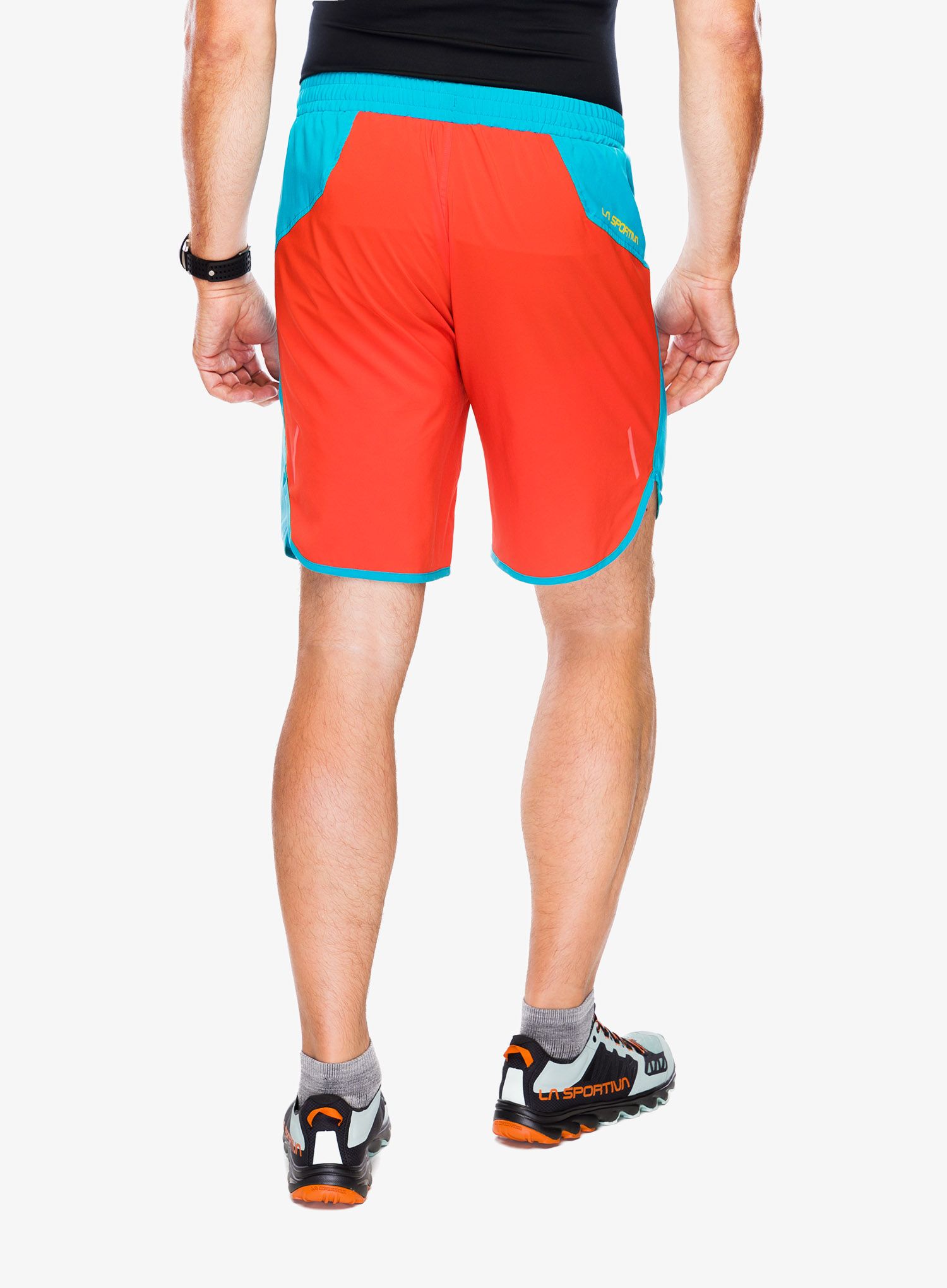 Tekaške kratke hlače La Sportiva Sudden Short - tropic blue/cherry tomato