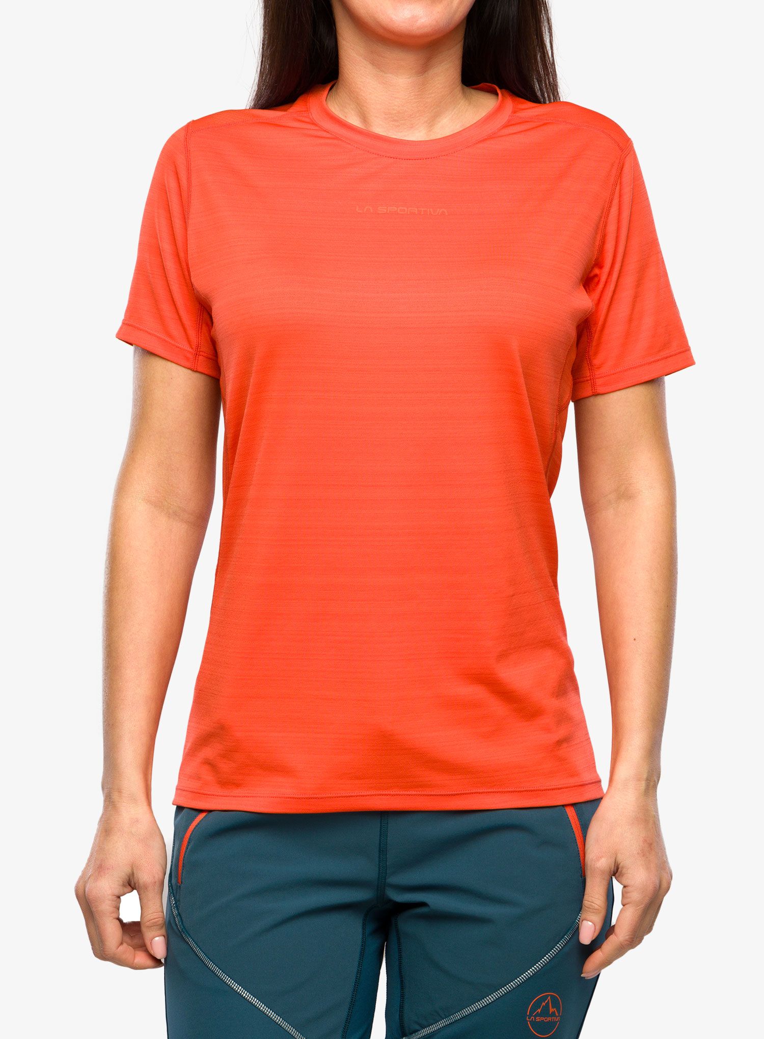 Ženska termo majica La Sportiva Sunfire T-Shirt - cherry tomato/carbon
