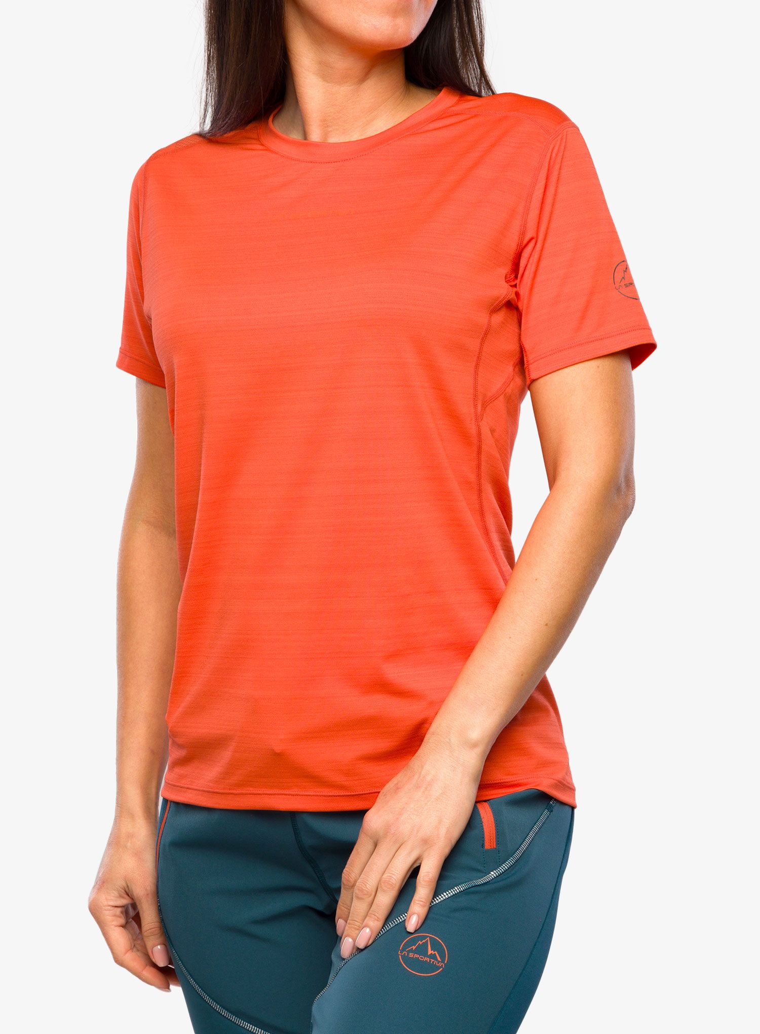 Ženska termo majica La Sportiva Sunfire T-Shirt - cherry tomato/carbon