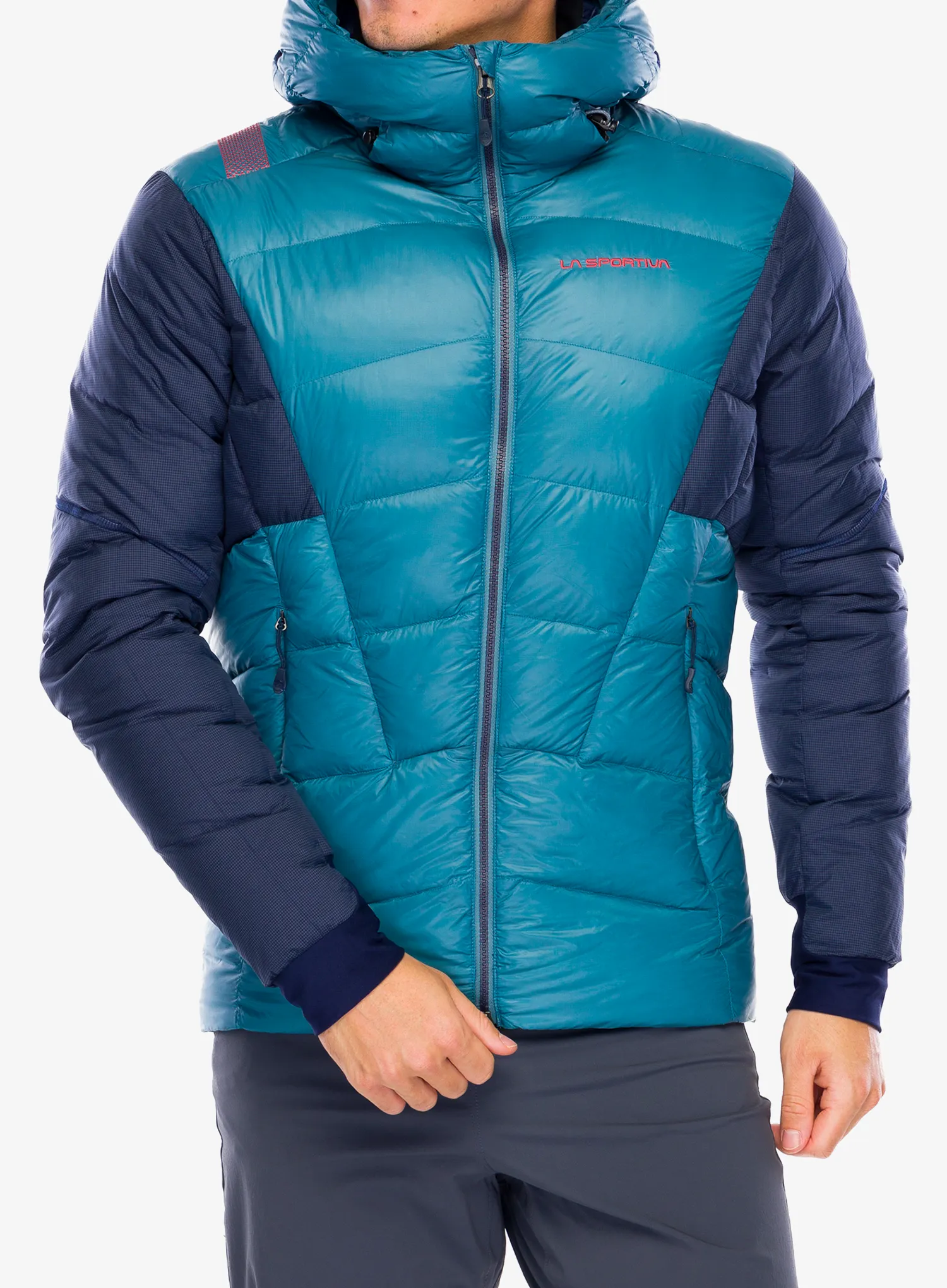 Puhovka La Sportiva Supercouloir 1000 Down Jacket - hurricane/deep sea